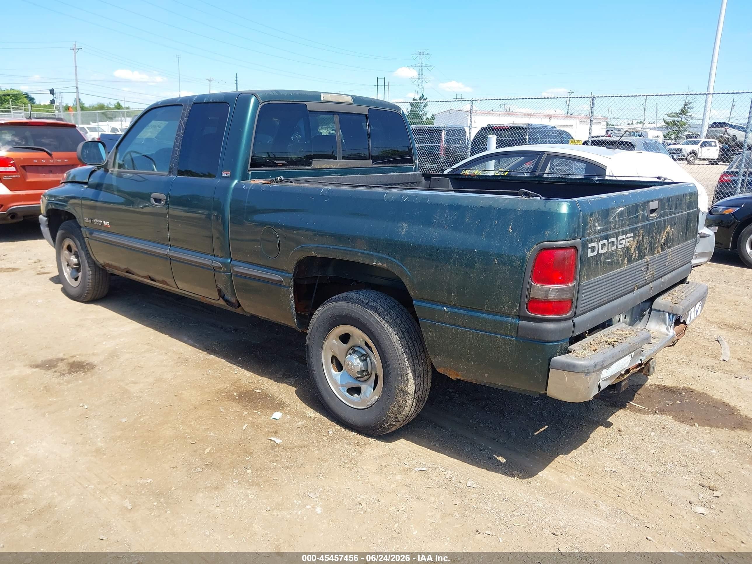 1999 Dodge Ram 1500 St Green vin: 1B7HC13Y6XJ650876