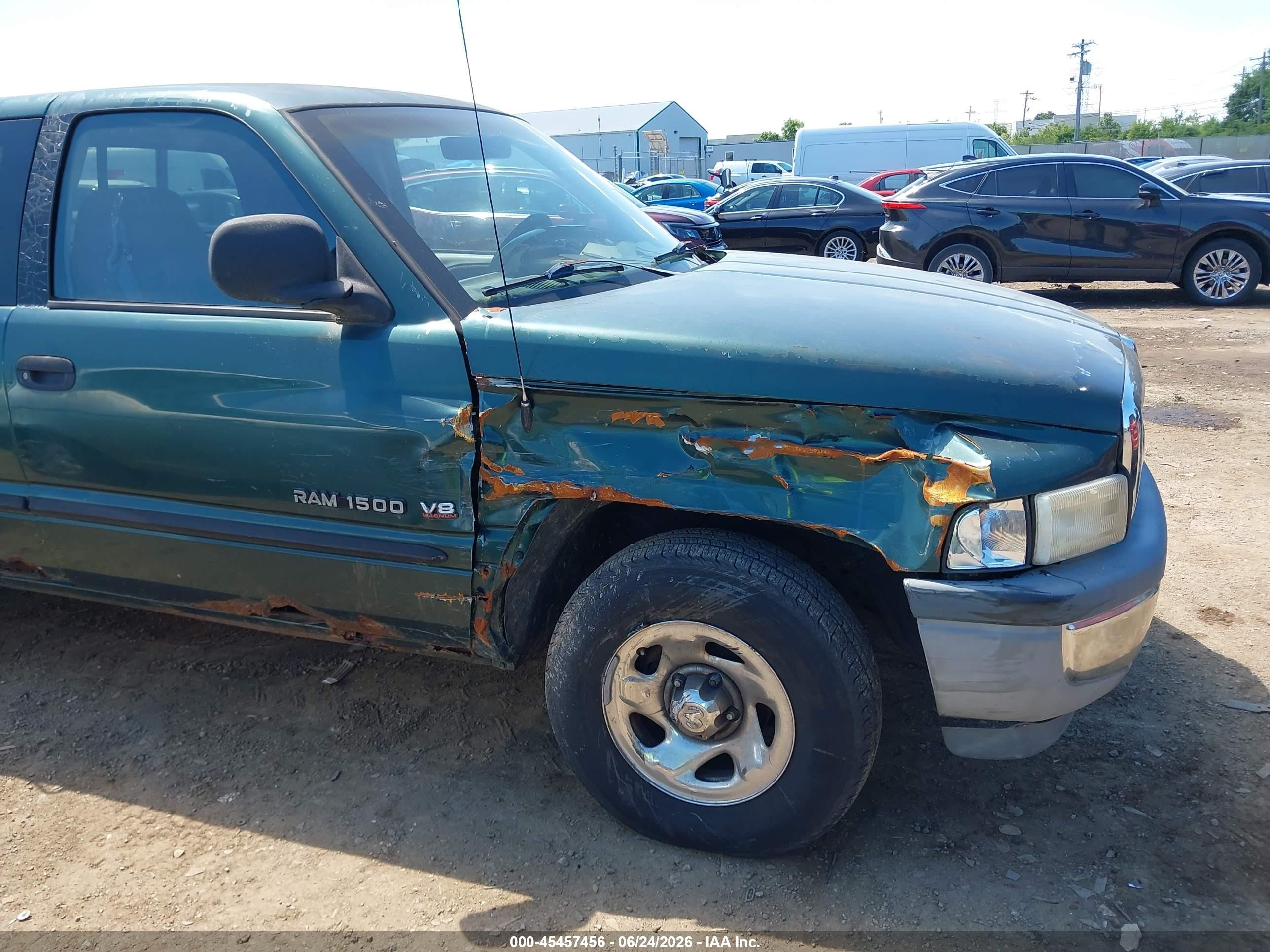 1999 Dodge Ram 1500 St Green vin: 1B7HC13Y6XJ650876