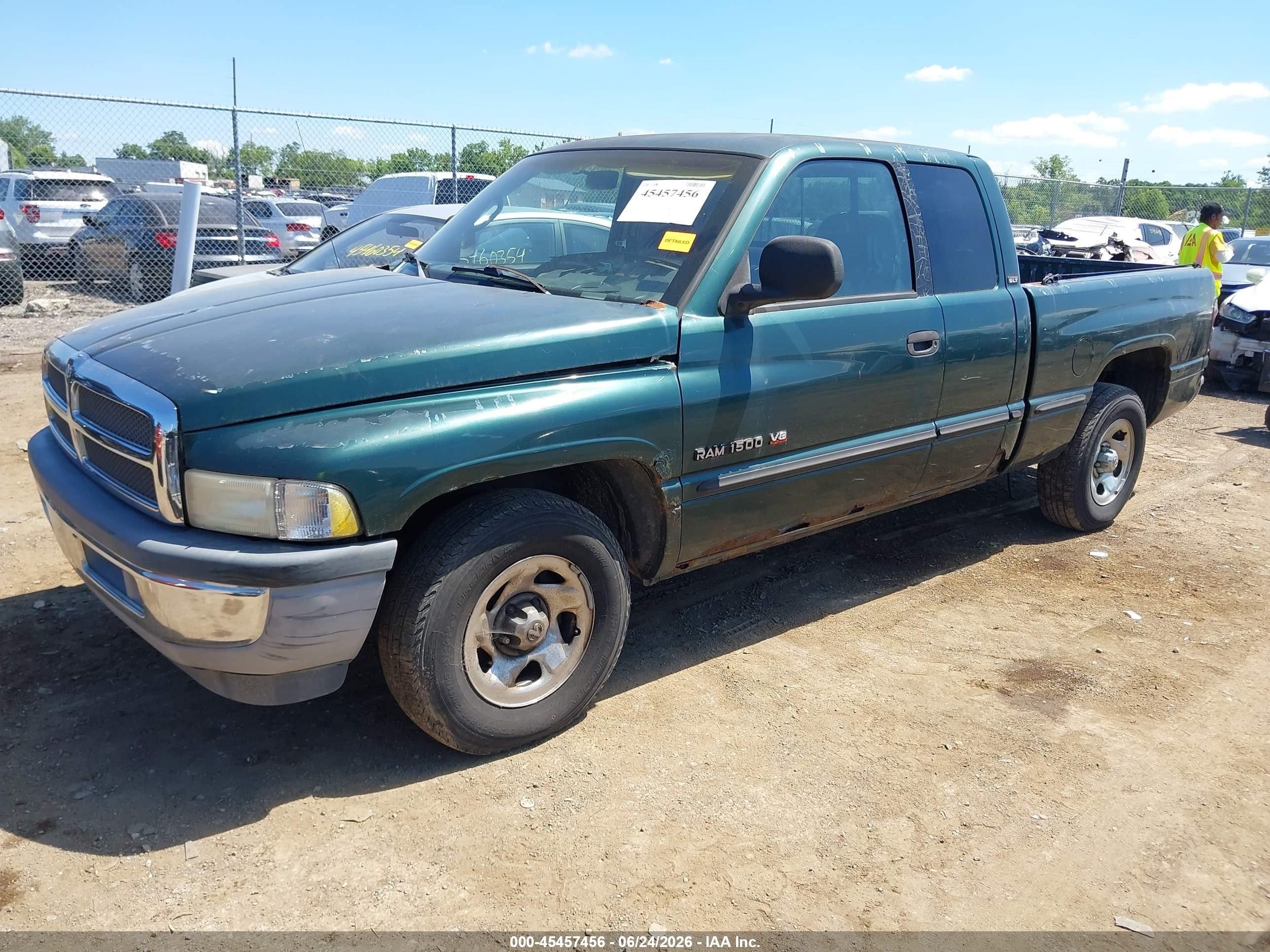 1999 Dodge Ram 1500 St Green vin: 1B7HC13Y6XJ650876