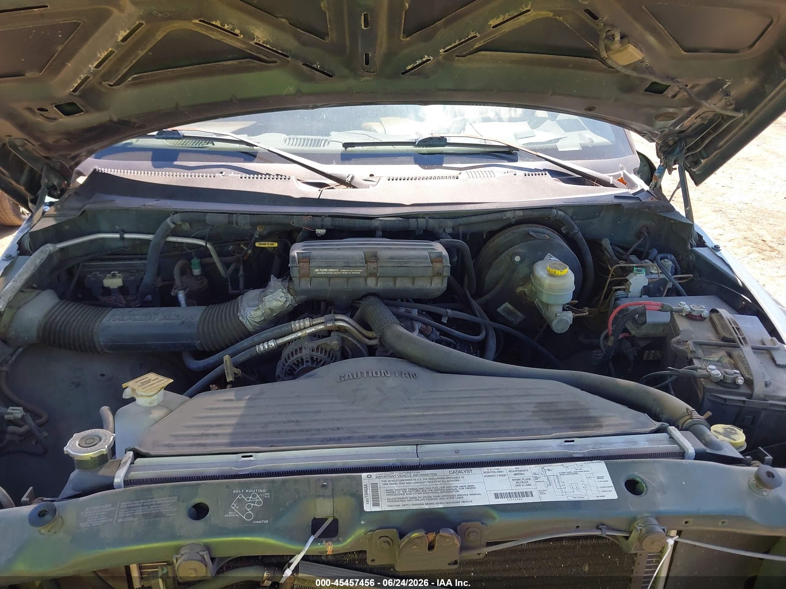 1999 Dodge Ram 1500 St Green vin: 1B7HC13Y6XJ650876