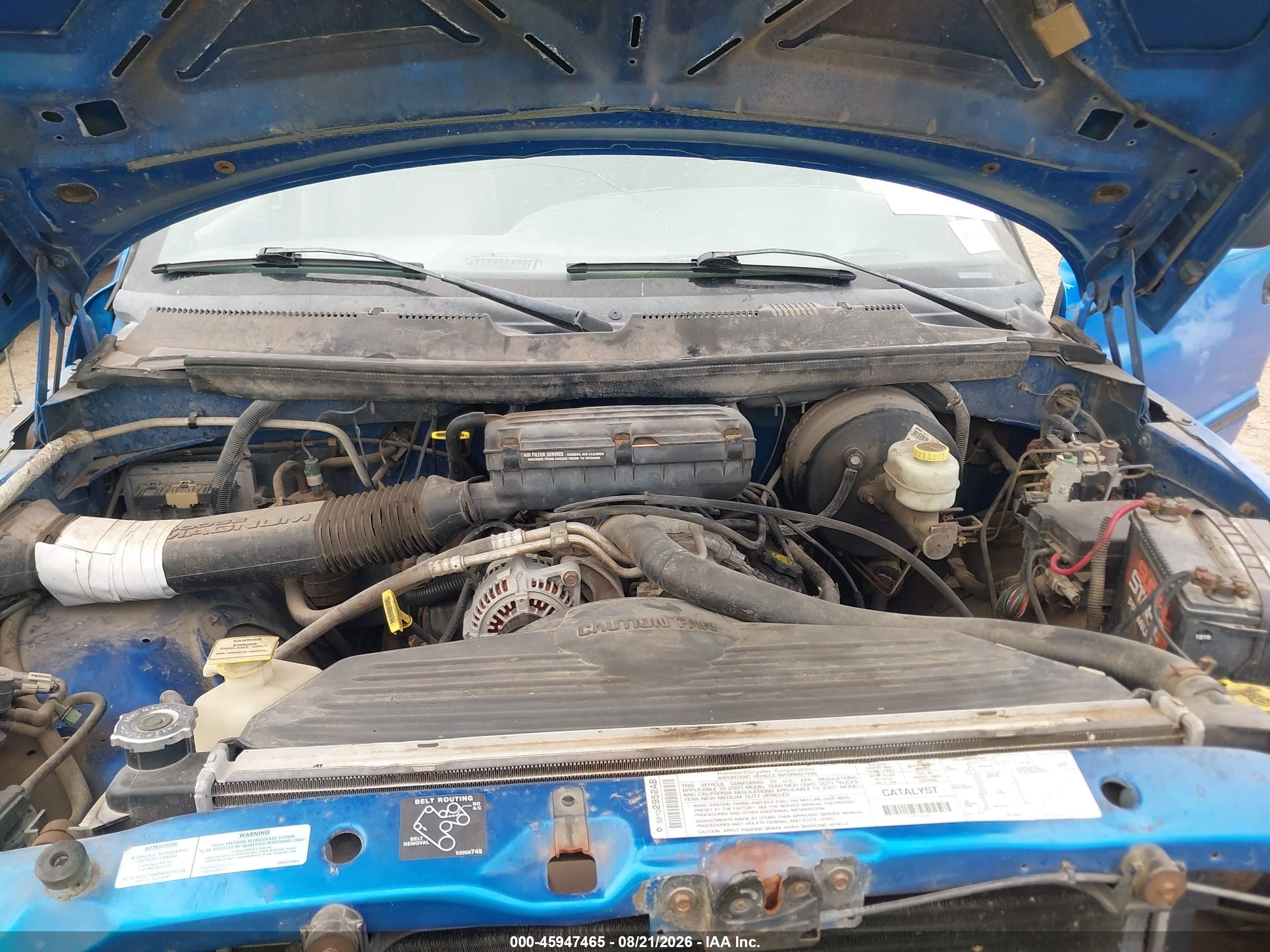 2001 Dodge Ram 1500 St Light Blue vin: 1B7HC13Y91J587022