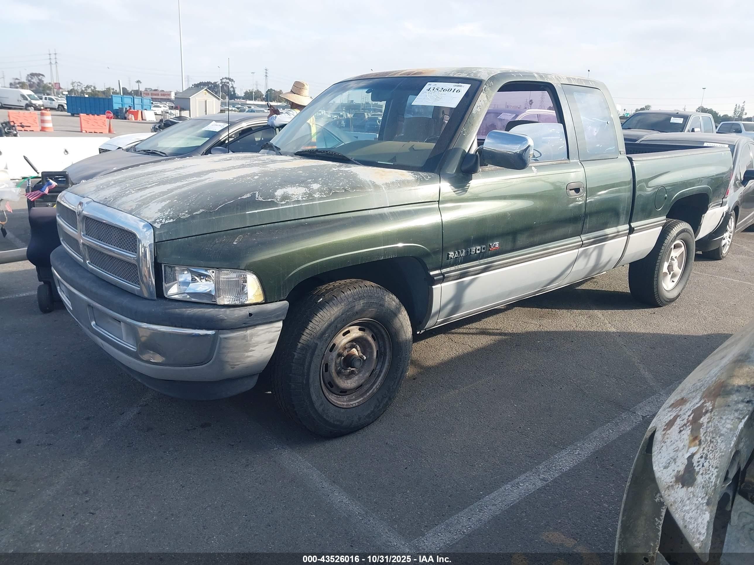 1996 Dodge Ram 1500   Green vin: 1B7HC13YXTJ140718