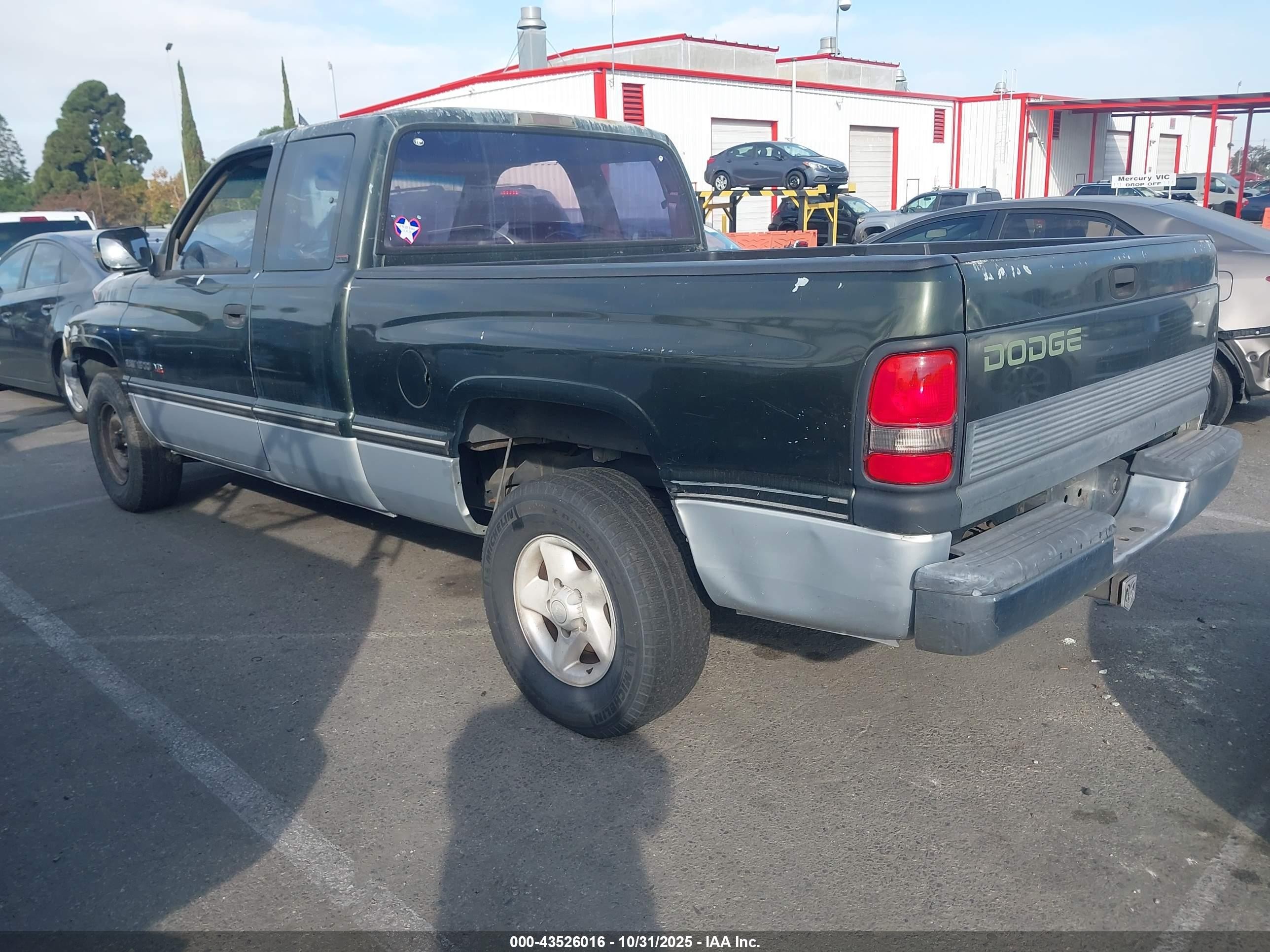 1996 Dodge Ram 1500   Green vin: 1B7HC13YXTJ140718