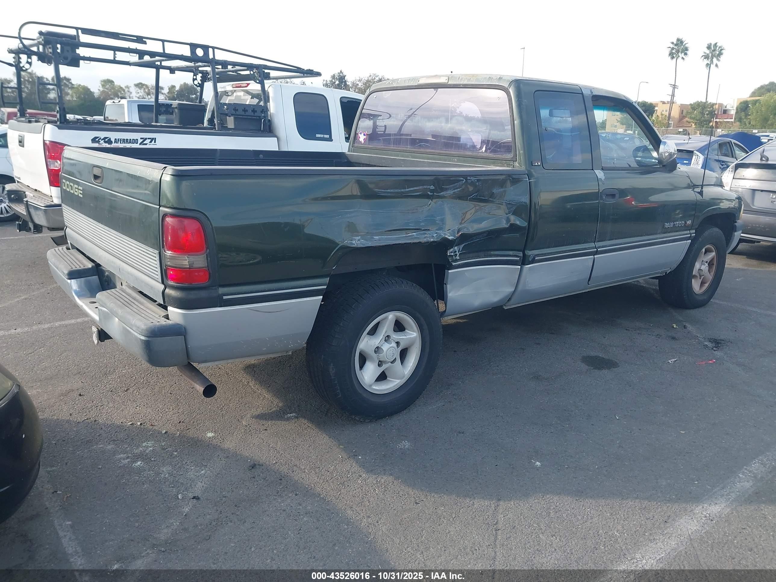 1996 Dodge Ram 1500   Green vin: 1B7HC13YXTJ140718