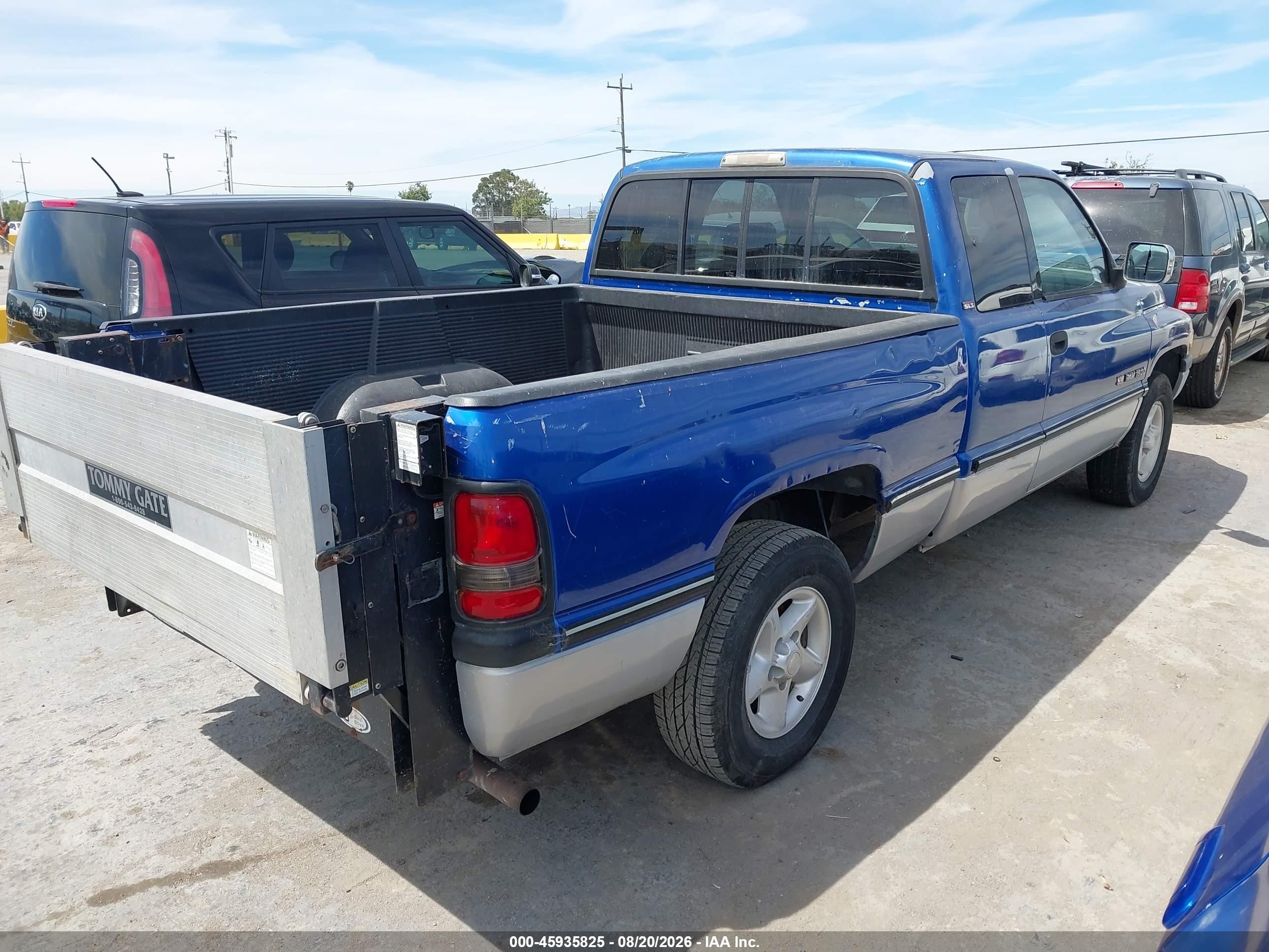 1997 Dodge Ram 1500 St Blue vin: 1B7HC13YXVJ558702
