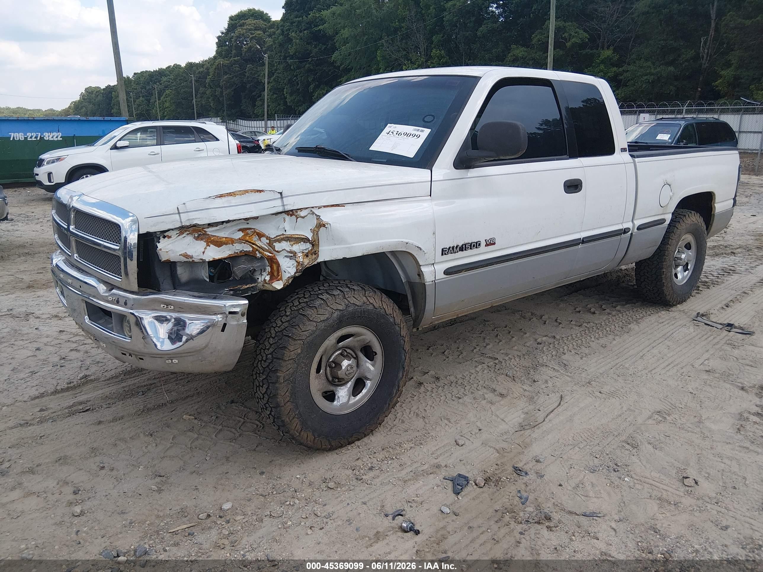 1998 Dodge Ram 1500 St White vin: 1B7HC13YXWJ193889