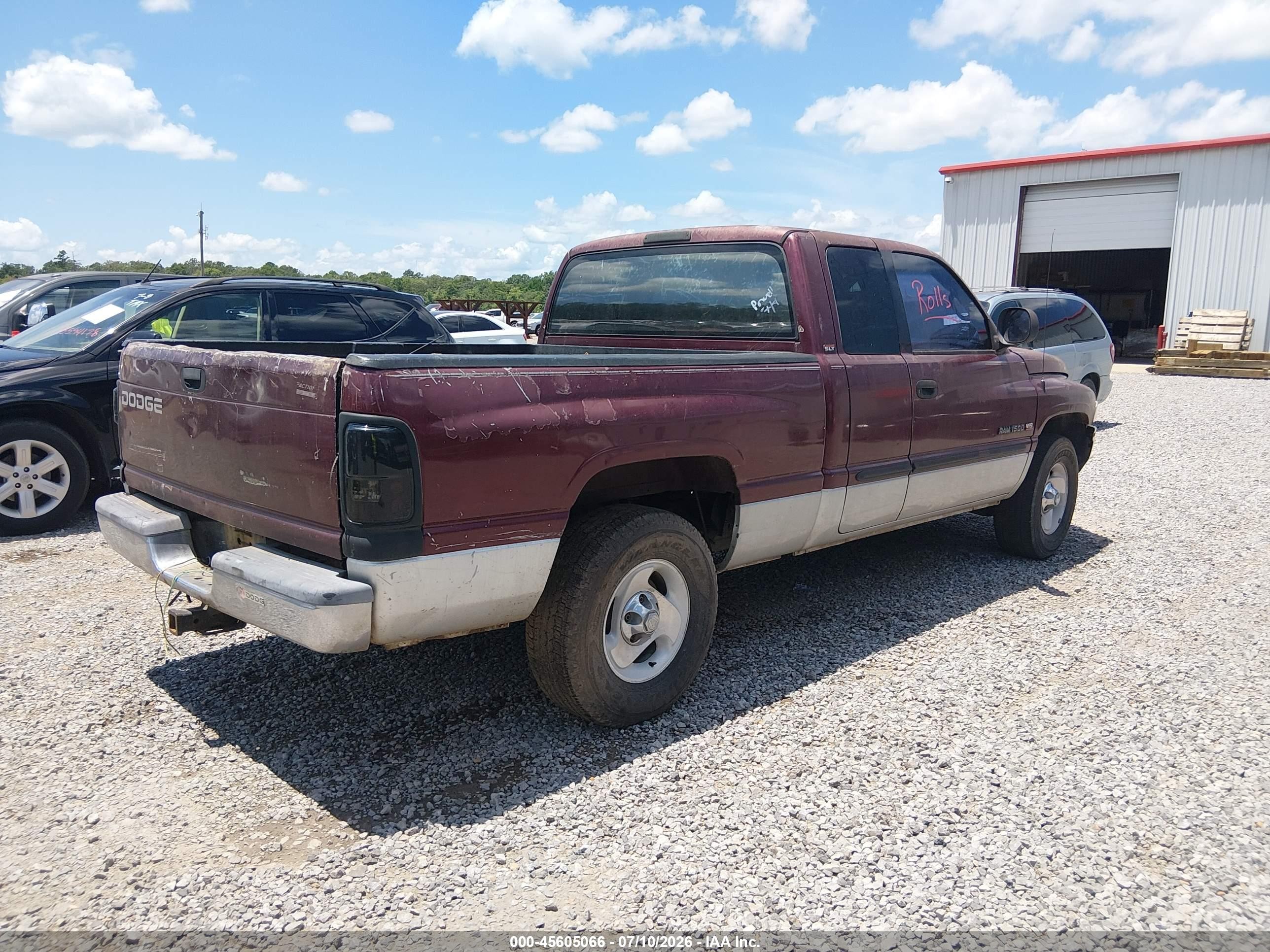2001 Dodge Ram 1500 St Burgundy vin: 1B7HC13Z01J569419