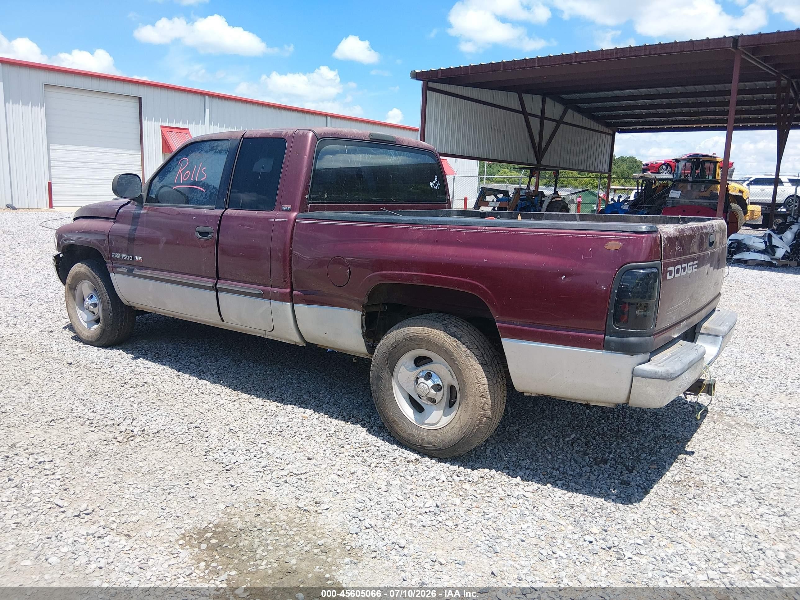 2001 Dodge Ram 1500 St Burgundy vin: 1B7HC13Z01J569419