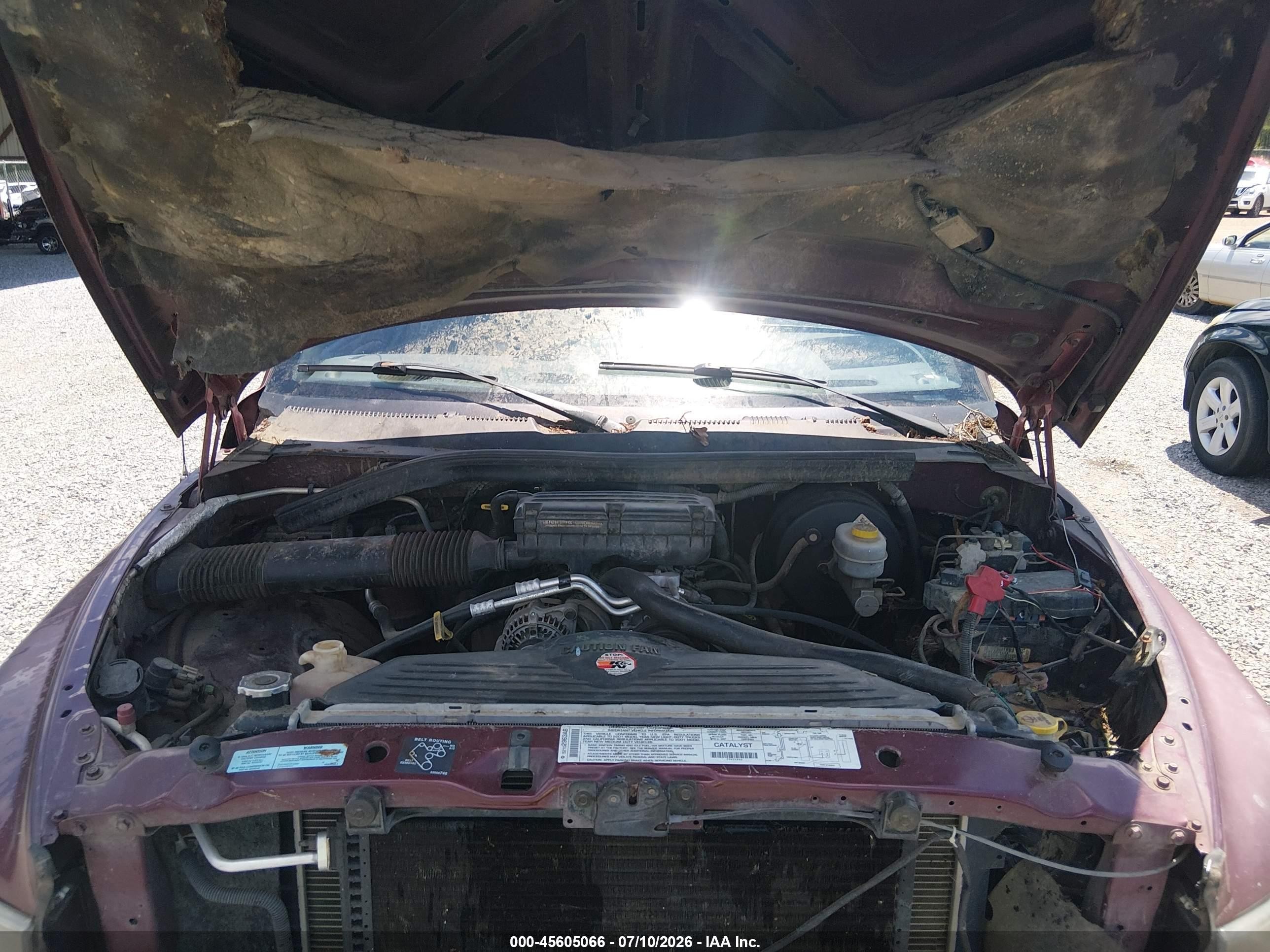 2001 Dodge Ram 1500 St Burgundy vin: 1B7HC13Z01J569419