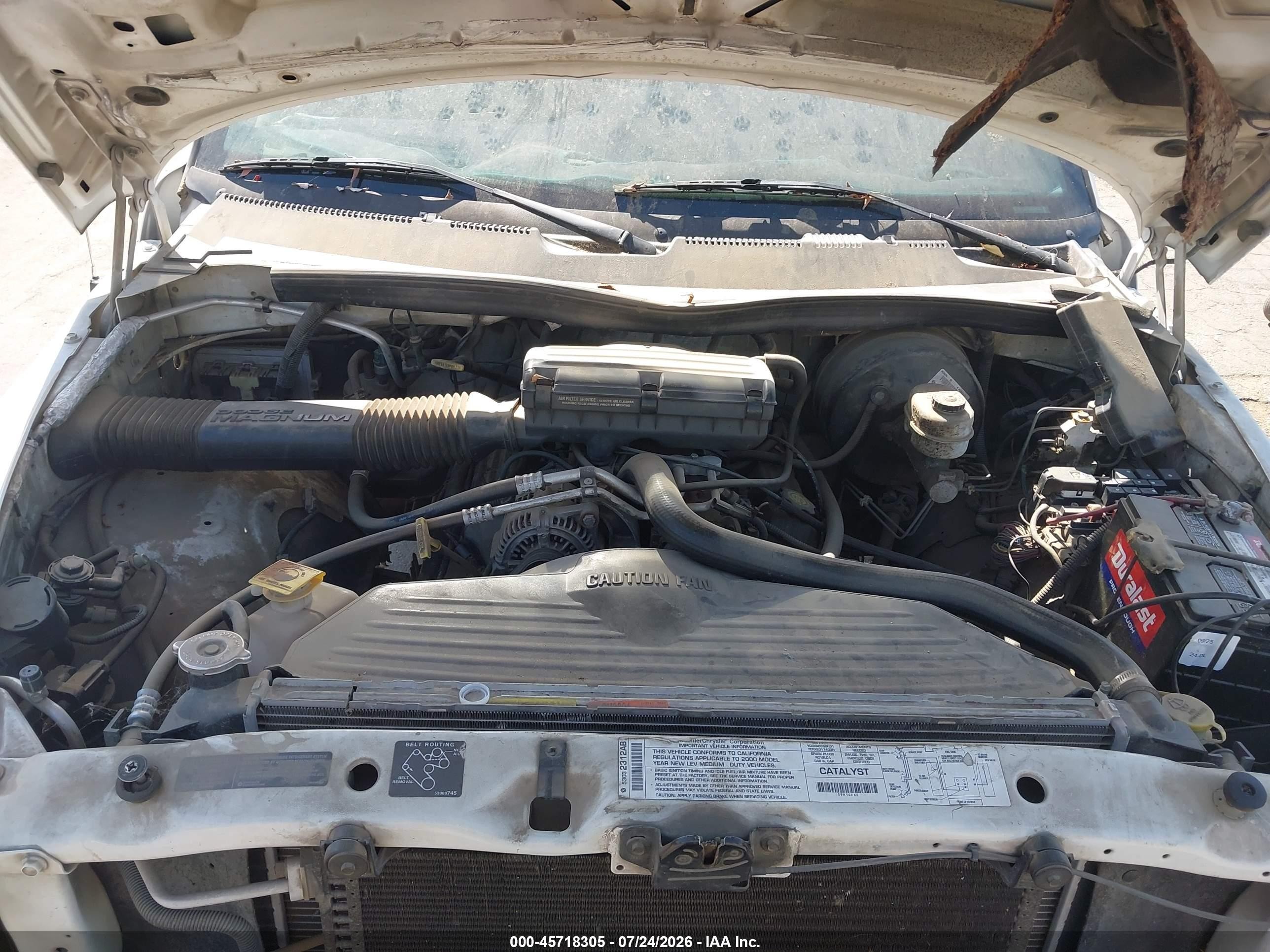 2000 Dodge Ram 1500 St White vin: 1B7HC13Z1YJ153891