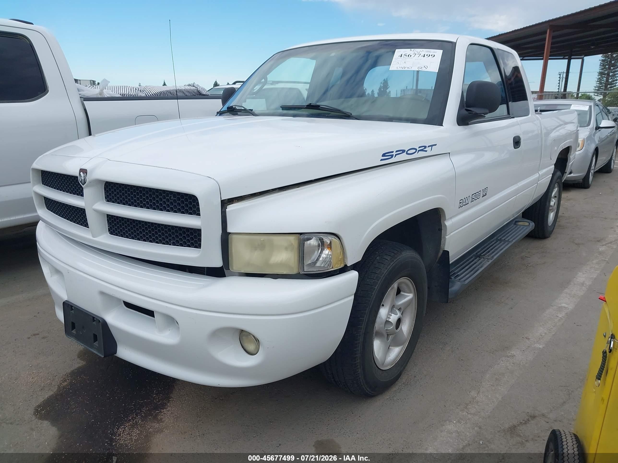 2000 Dodge Ram 1500 St White vin: 1B7HC13Z5YJ111952