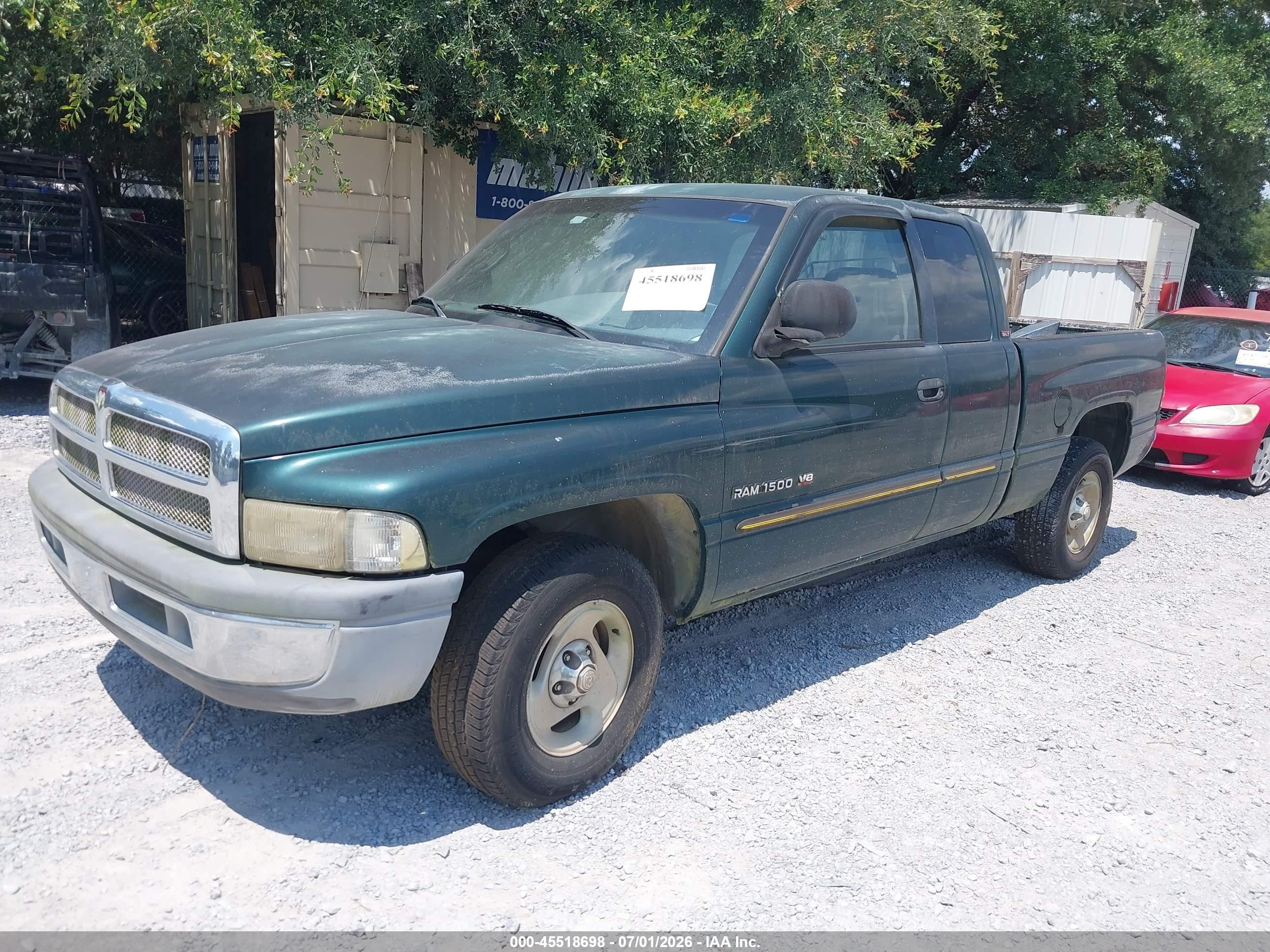 2001 Dodge Ram 1500 St Green vin: 1B7HC13Z61J565682