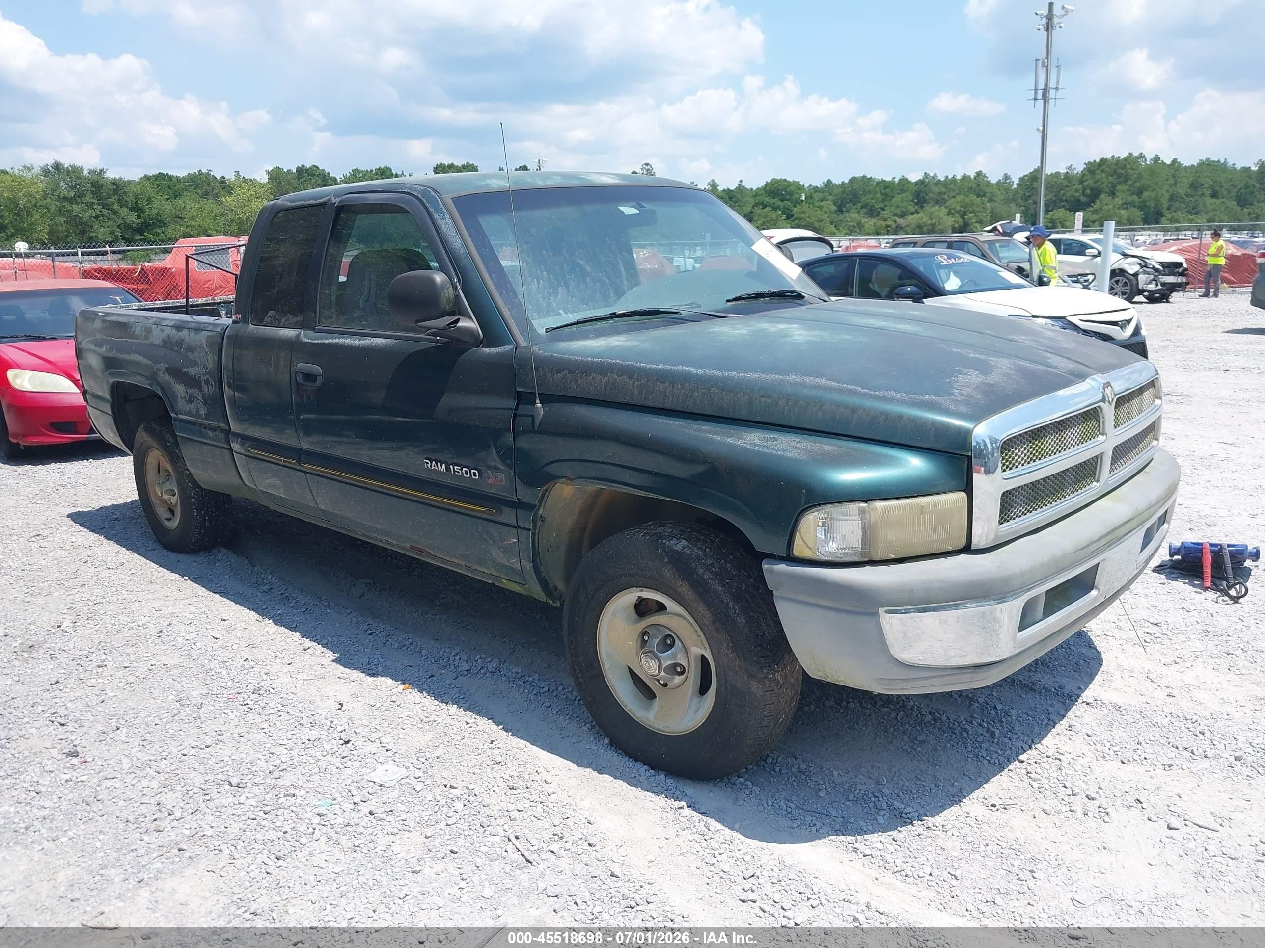2001 Dodge Ram 1500 St Green vin: 1B7HC13Z61J565682