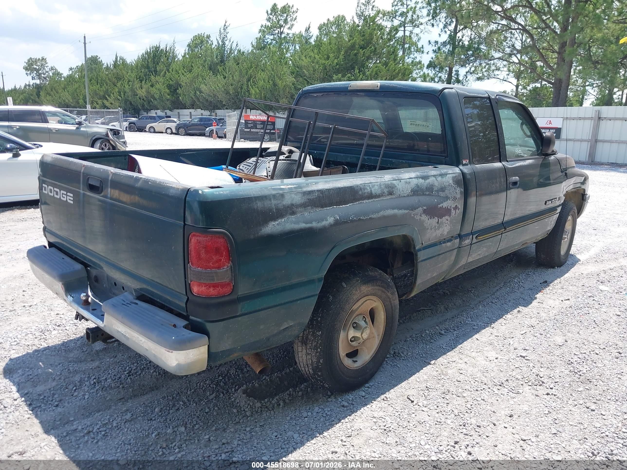 2001 Dodge Ram 1500 St Green vin: 1B7HC13Z61J565682
