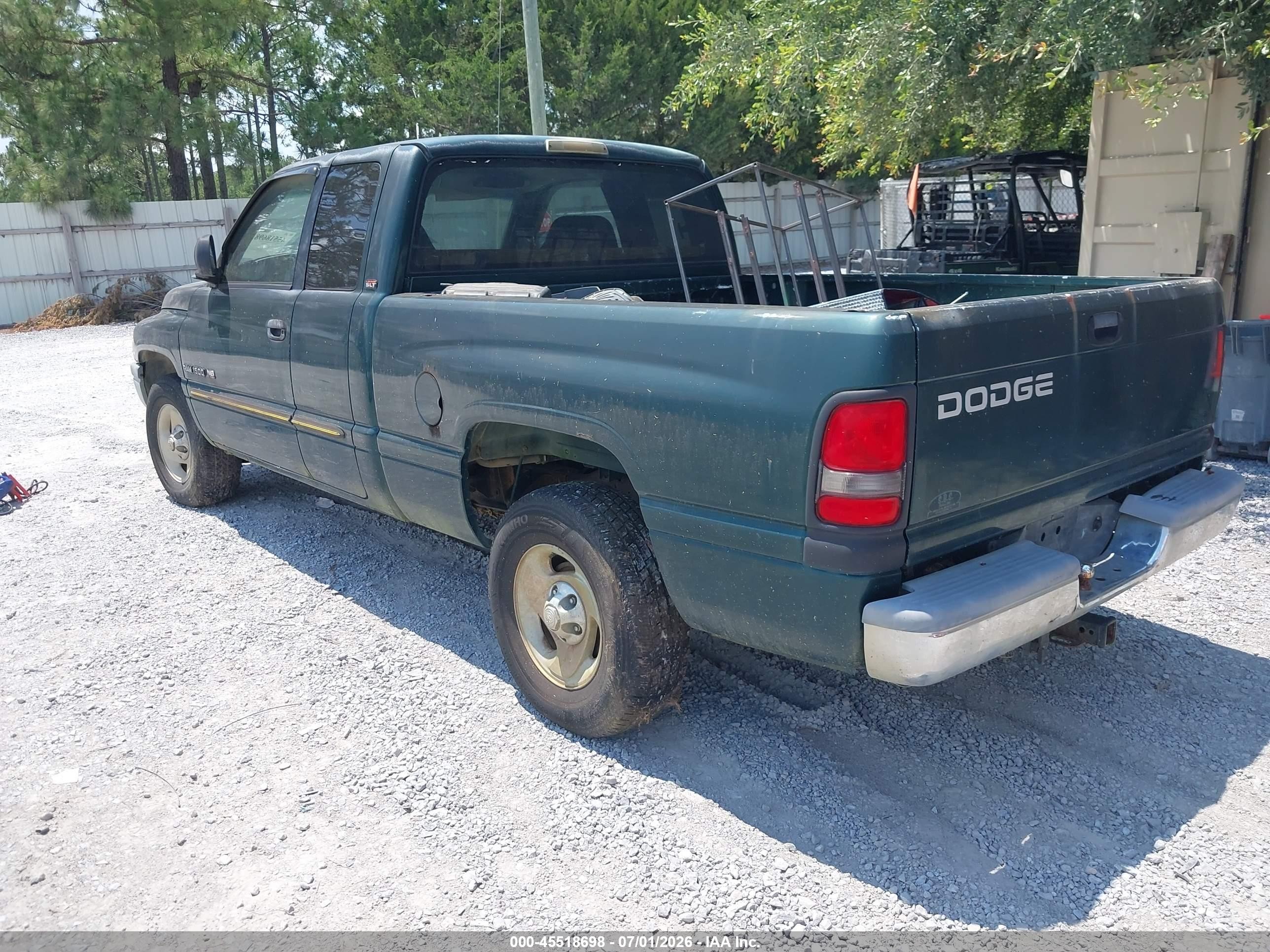 2001 Dodge Ram 1500 St Green vin: 1B7HC13Z61J565682