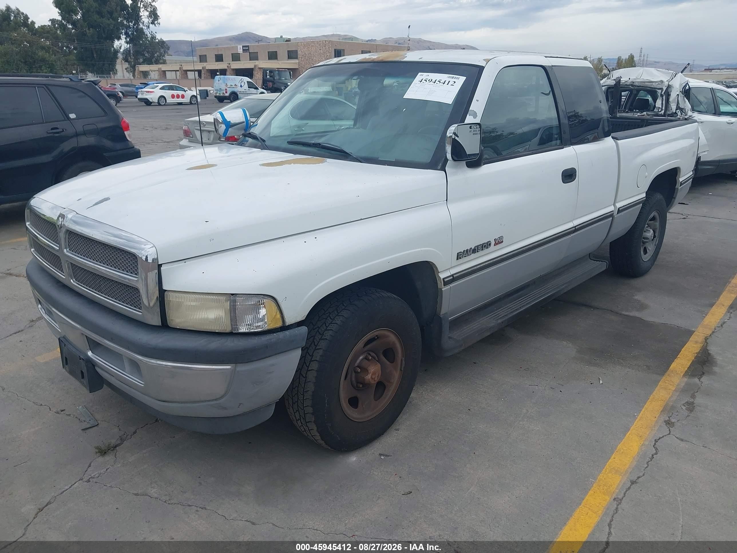 1997 Dodge Ram 1500 St White vin: 1B7HC13Z6VJ508727