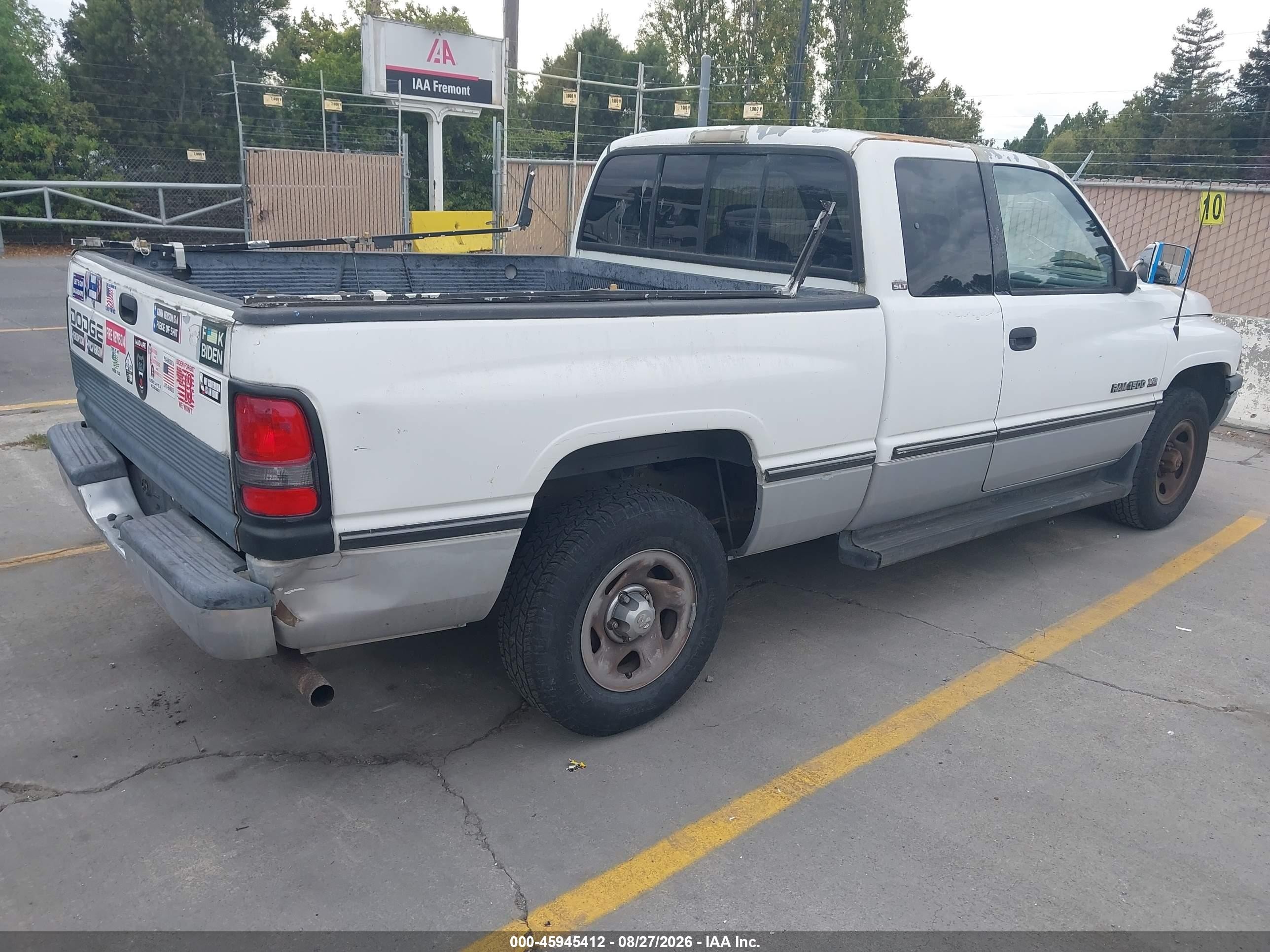 1997 Dodge Ram 1500 St White vin: 1B7HC13Z6VJ508727