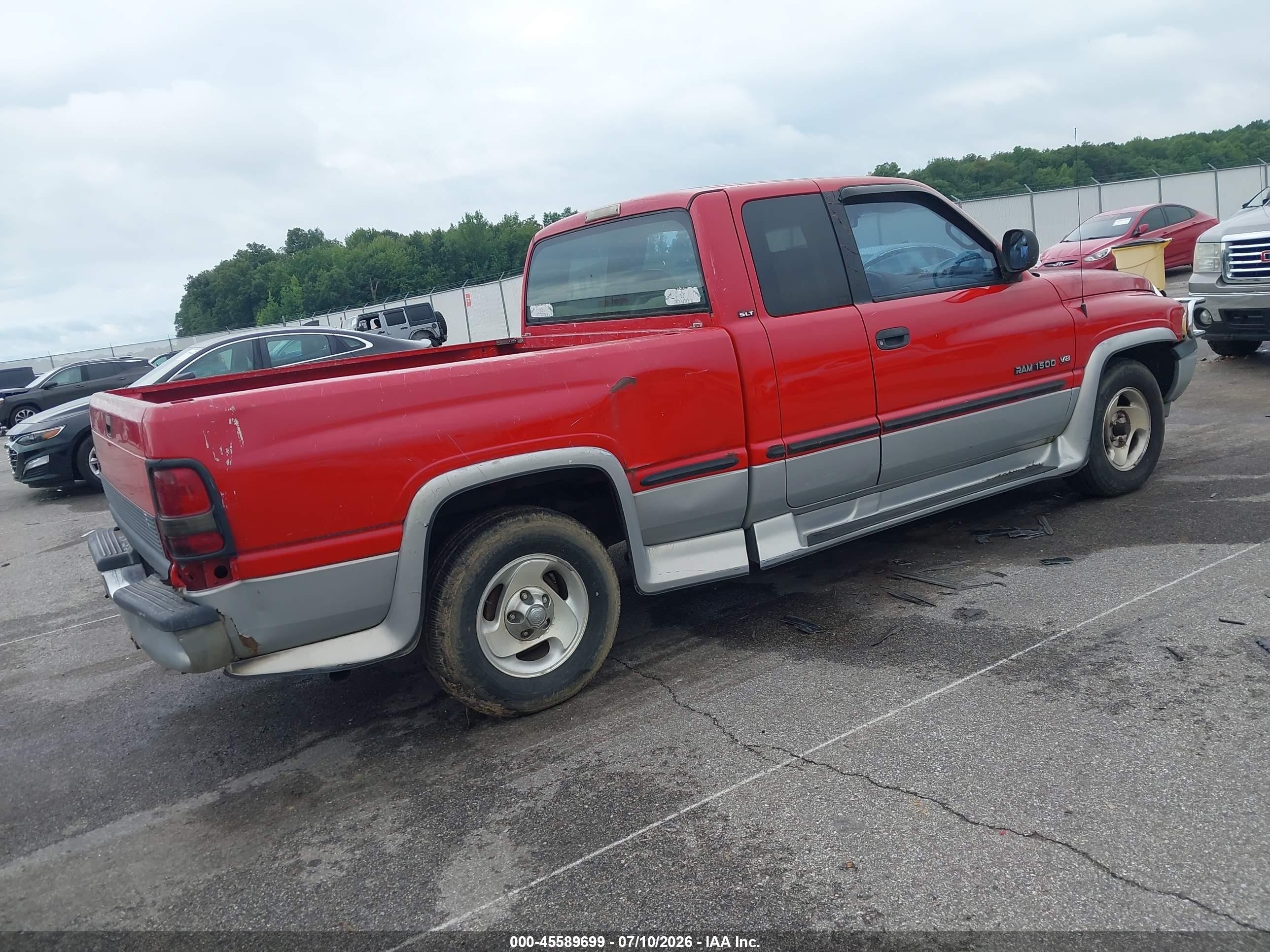 1999 Dodge Ram 1500 St Красный vin: 1B7HC13Z7XJ648076