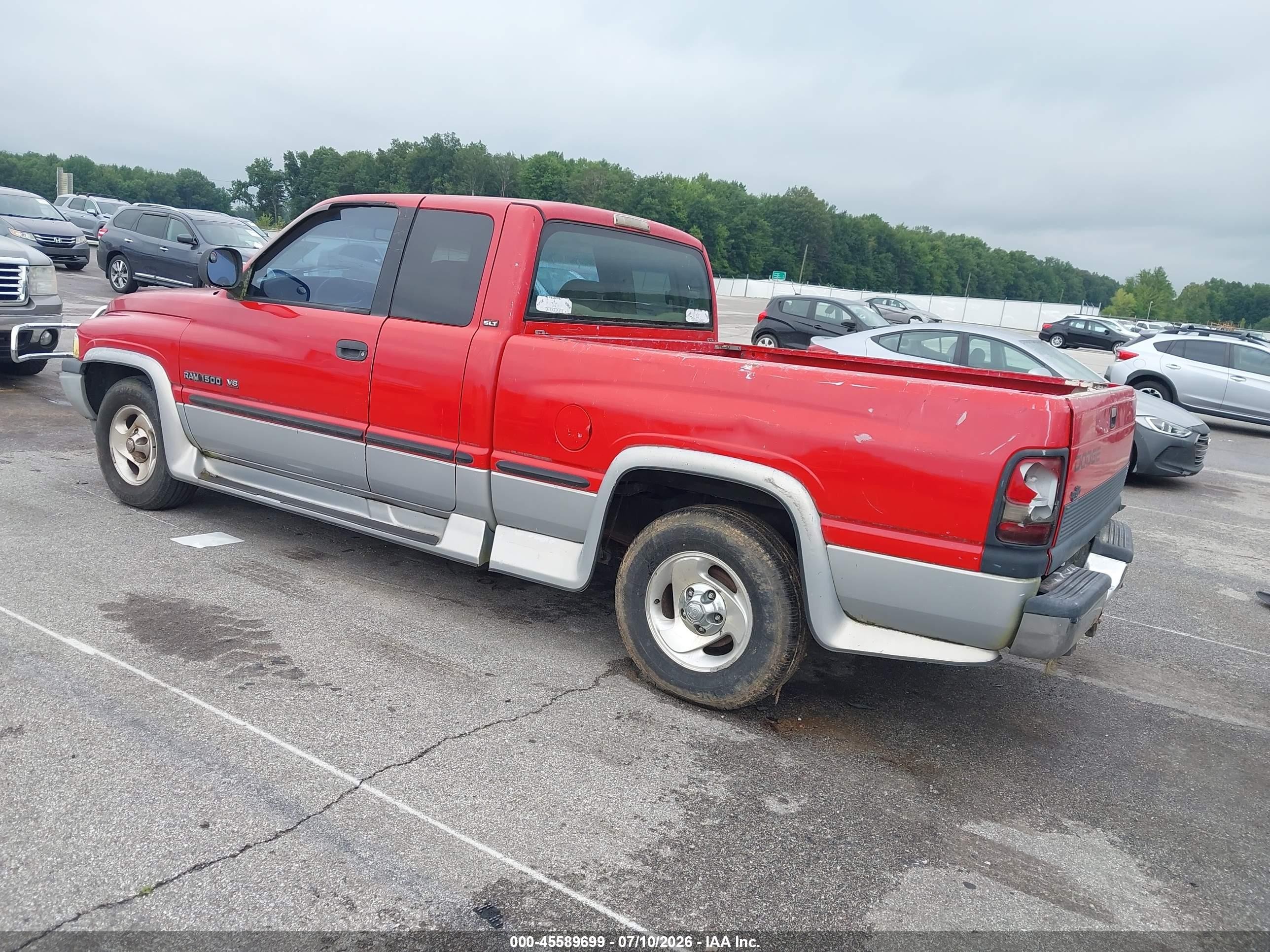 1999 Dodge Ram 1500 St Красный vin: 1B7HC13Z7XJ648076