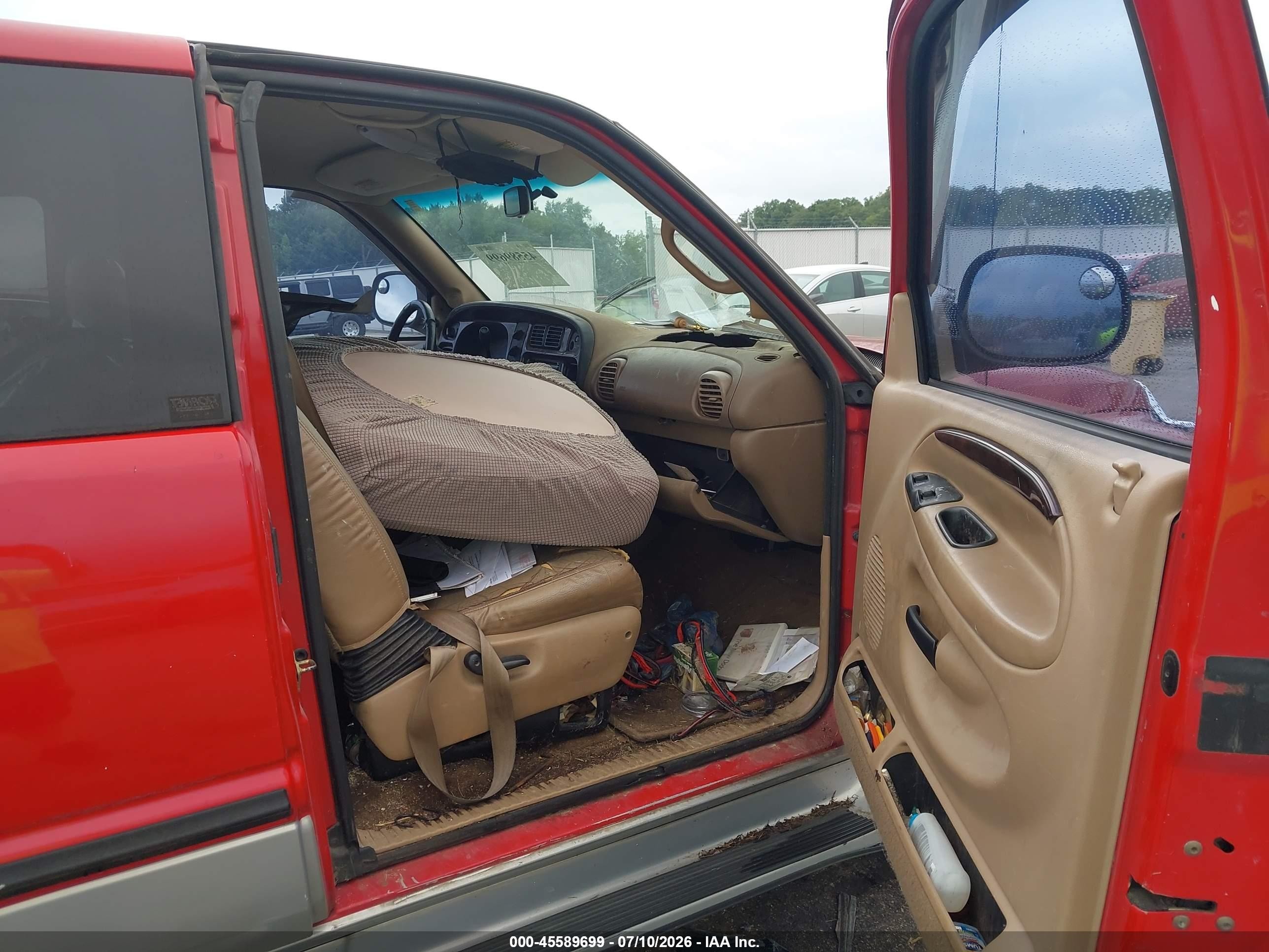 1999 Dodge Ram 1500 St Красный vin: 1B7HC13Z7XJ648076