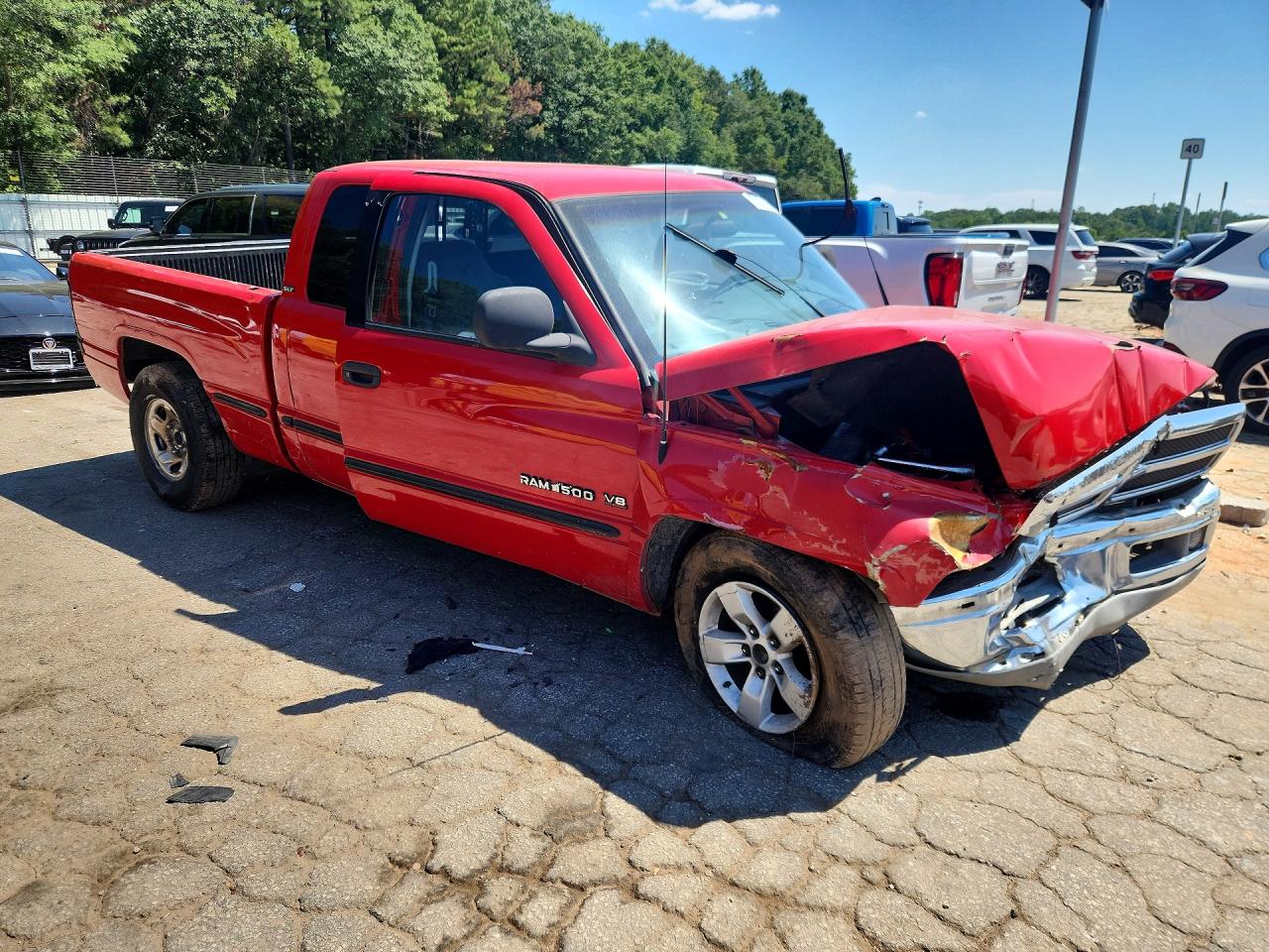 1998 Dodge Ram 1500 Red vin: 1B7HC13ZXWJ111121