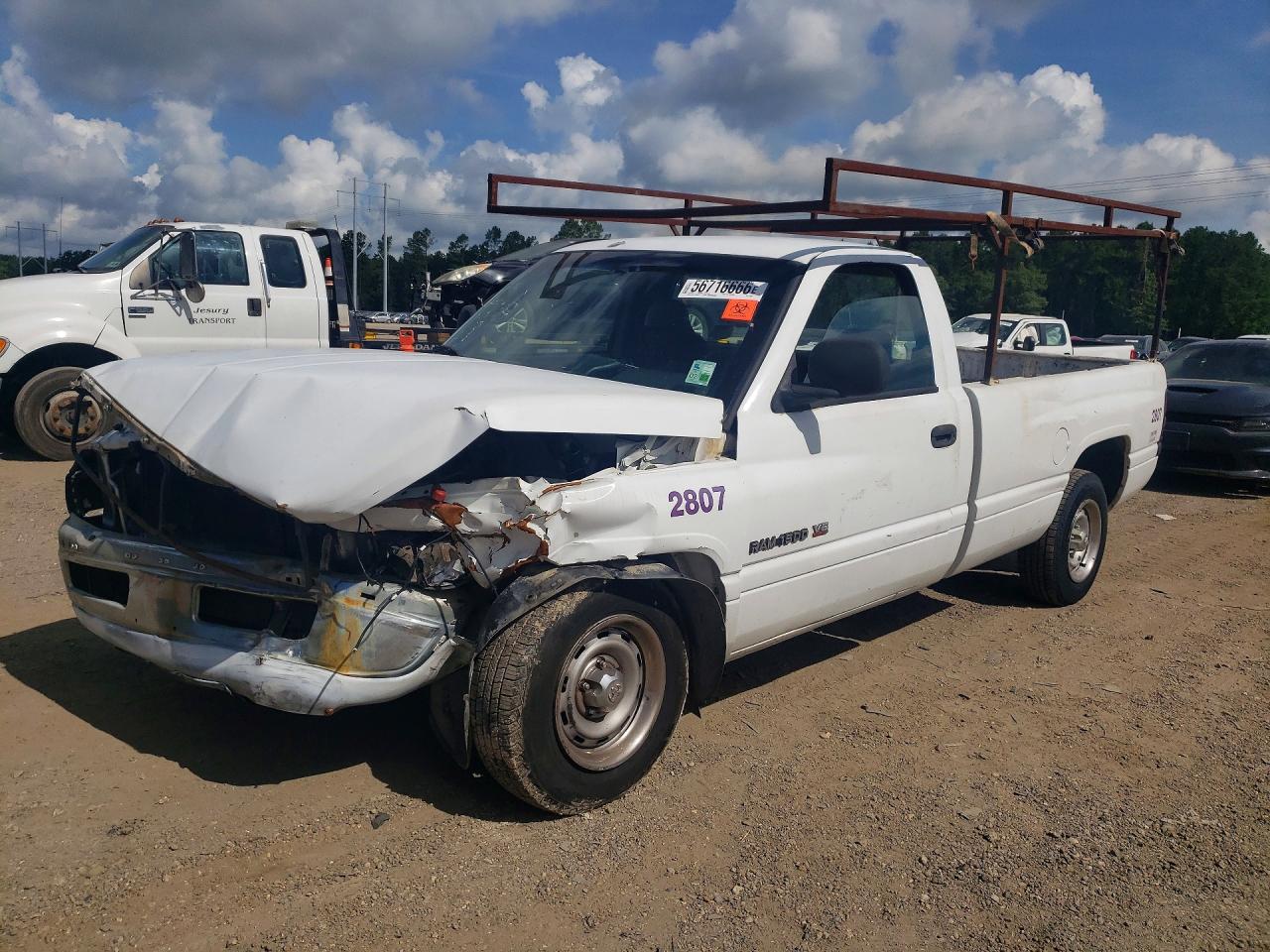 1998 Dodge Ram 1500 White vin: 1B7HC16X0WS738639