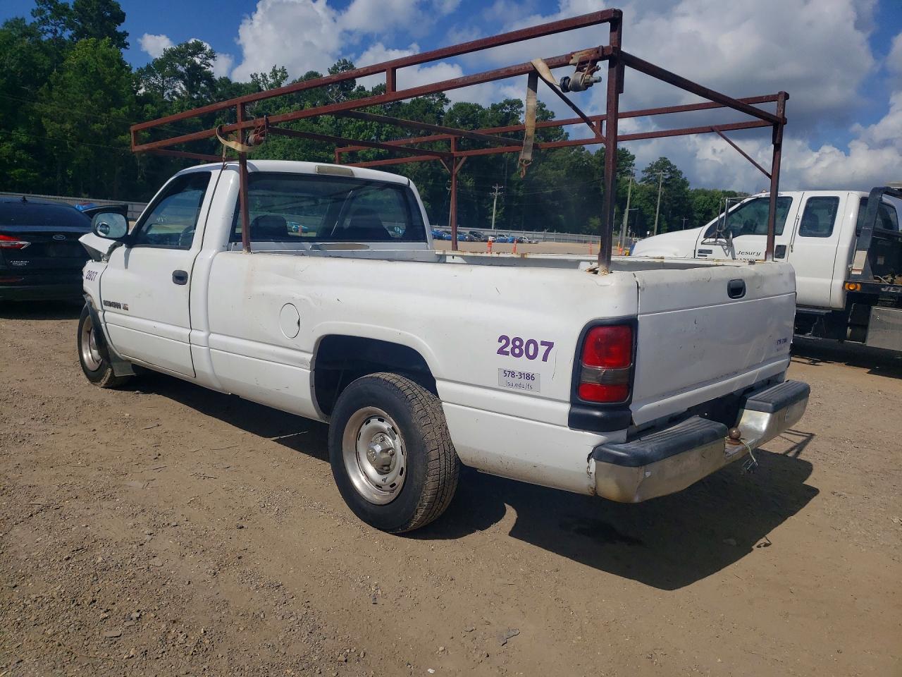 1998 Dodge Ram 1500 White vin: 1B7HC16X0WS738639