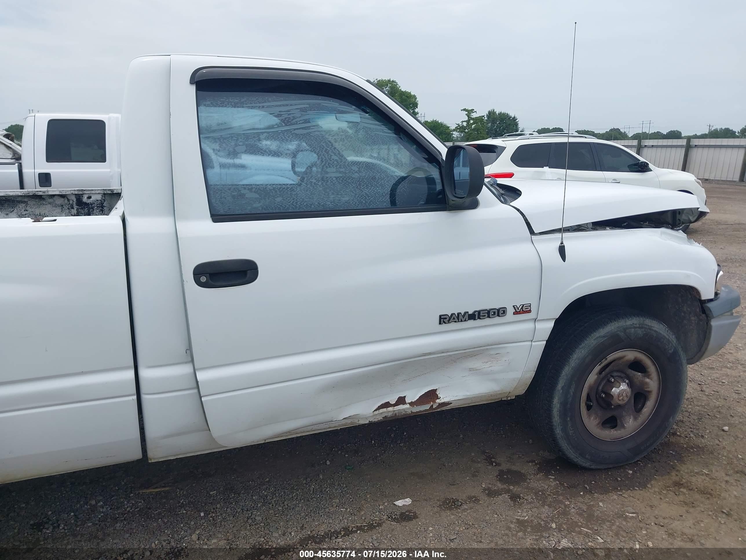 2001 Dodge Ram 1500 St/ws White vin: 1B7HC16X11S257243