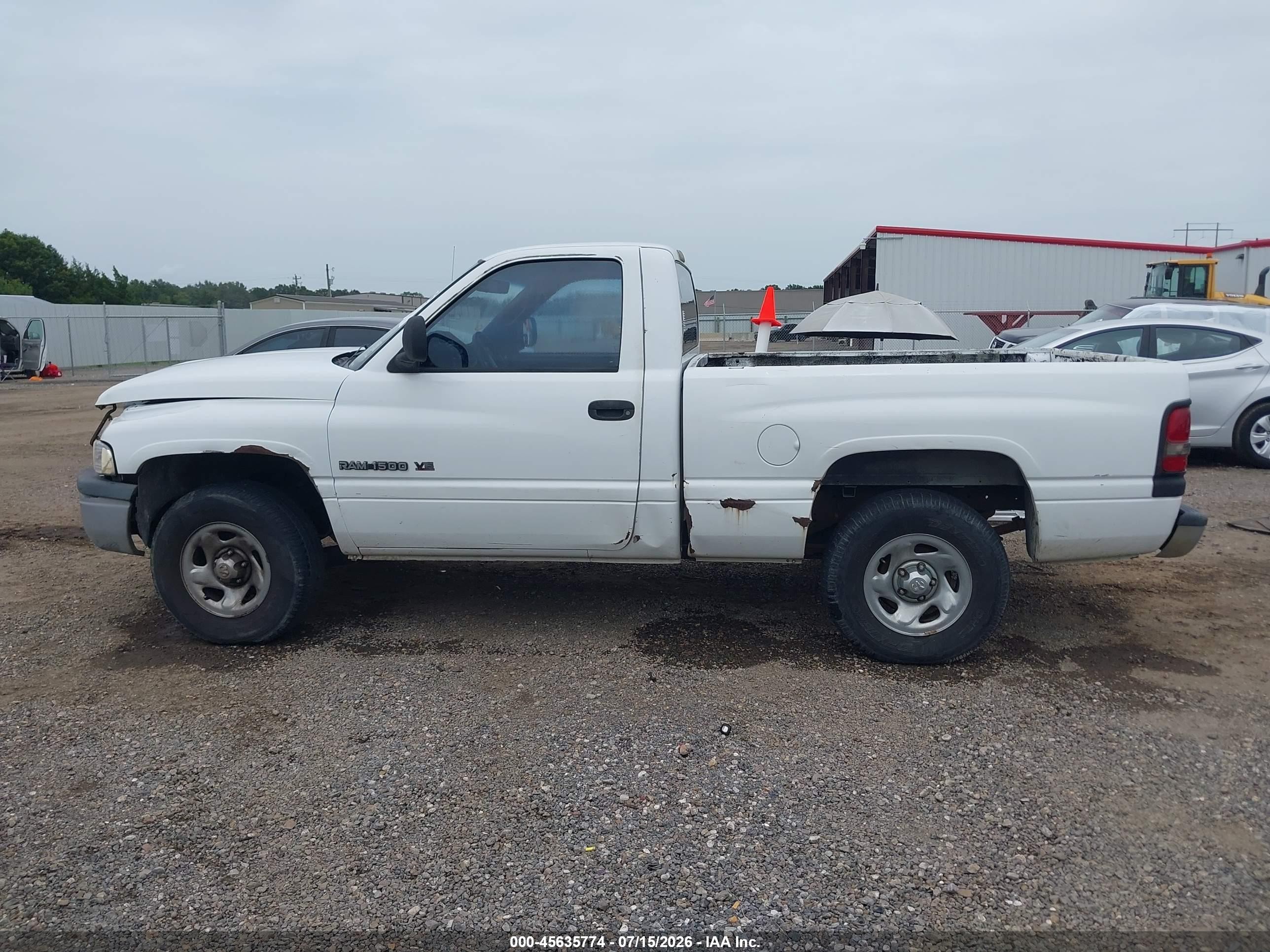 2001 Dodge Ram 1500 St/ws White vin: 1B7HC16X11S257243