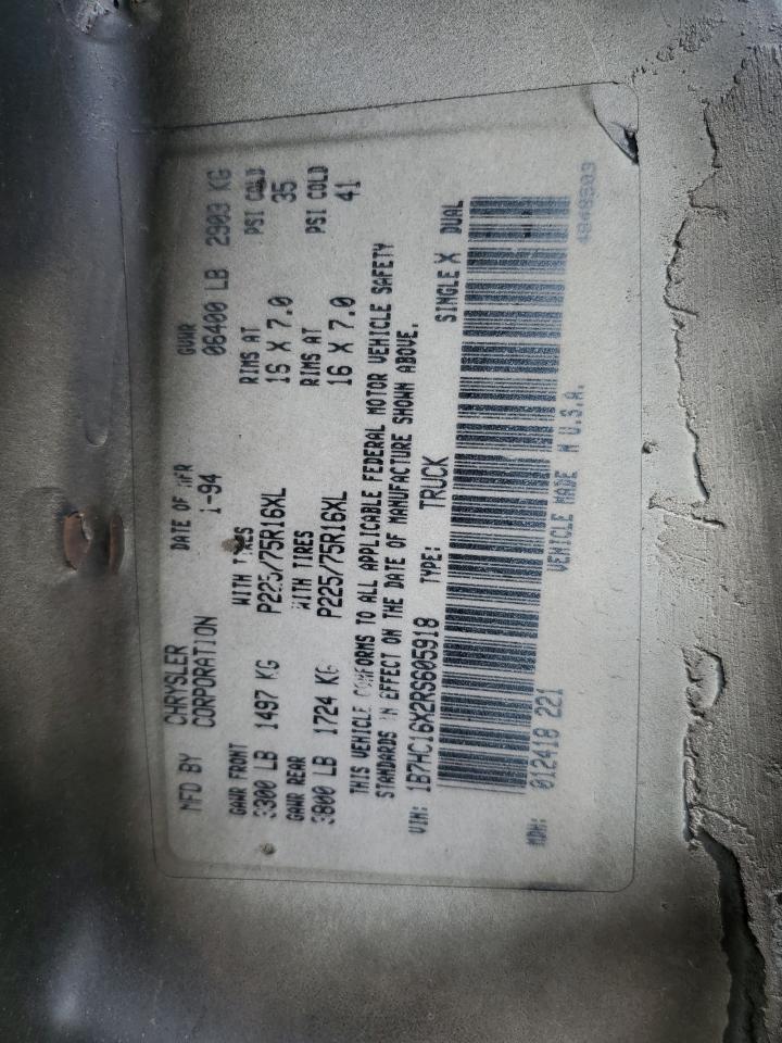 1994 Dodge Ram 1500 Gray vin: 1B7HC16X2RS605918
