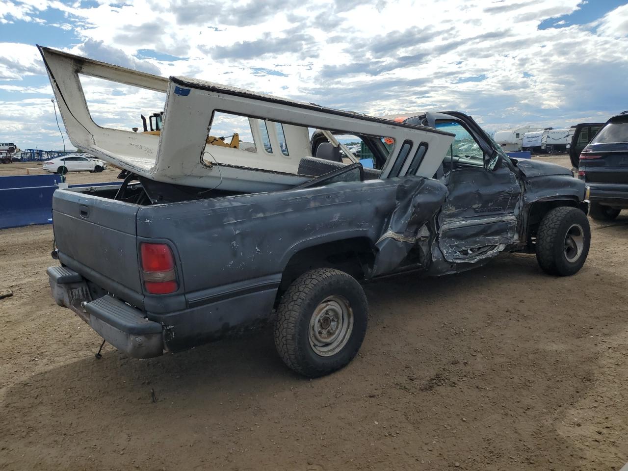 1994 Dodge Ram 1500 Gray vin: 1B7HC16X2RS605918