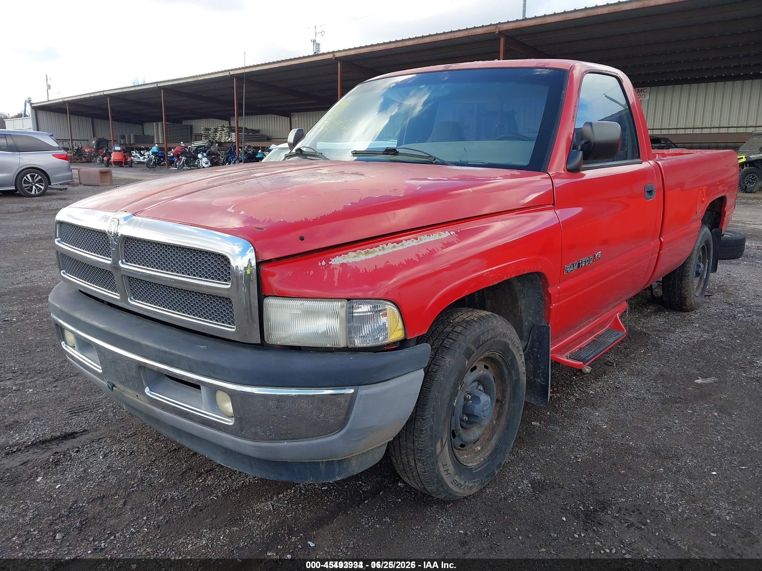 1996 Dodge Ram 1500   Red vin: 1B7HC16X2TS662479