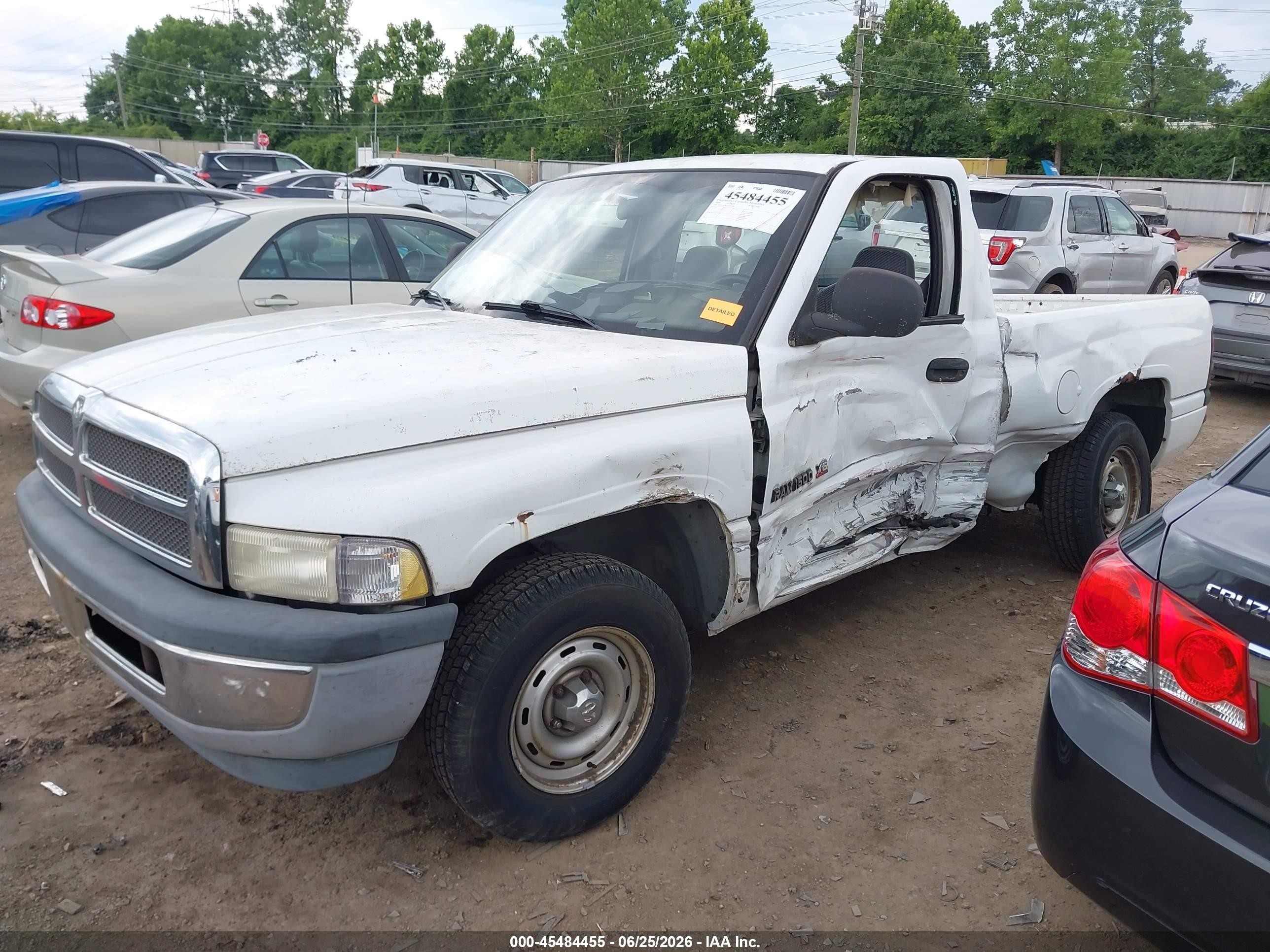 1999 Dodge Ram 1500 St/work Special White vin: 1B7HC16X2XS101589