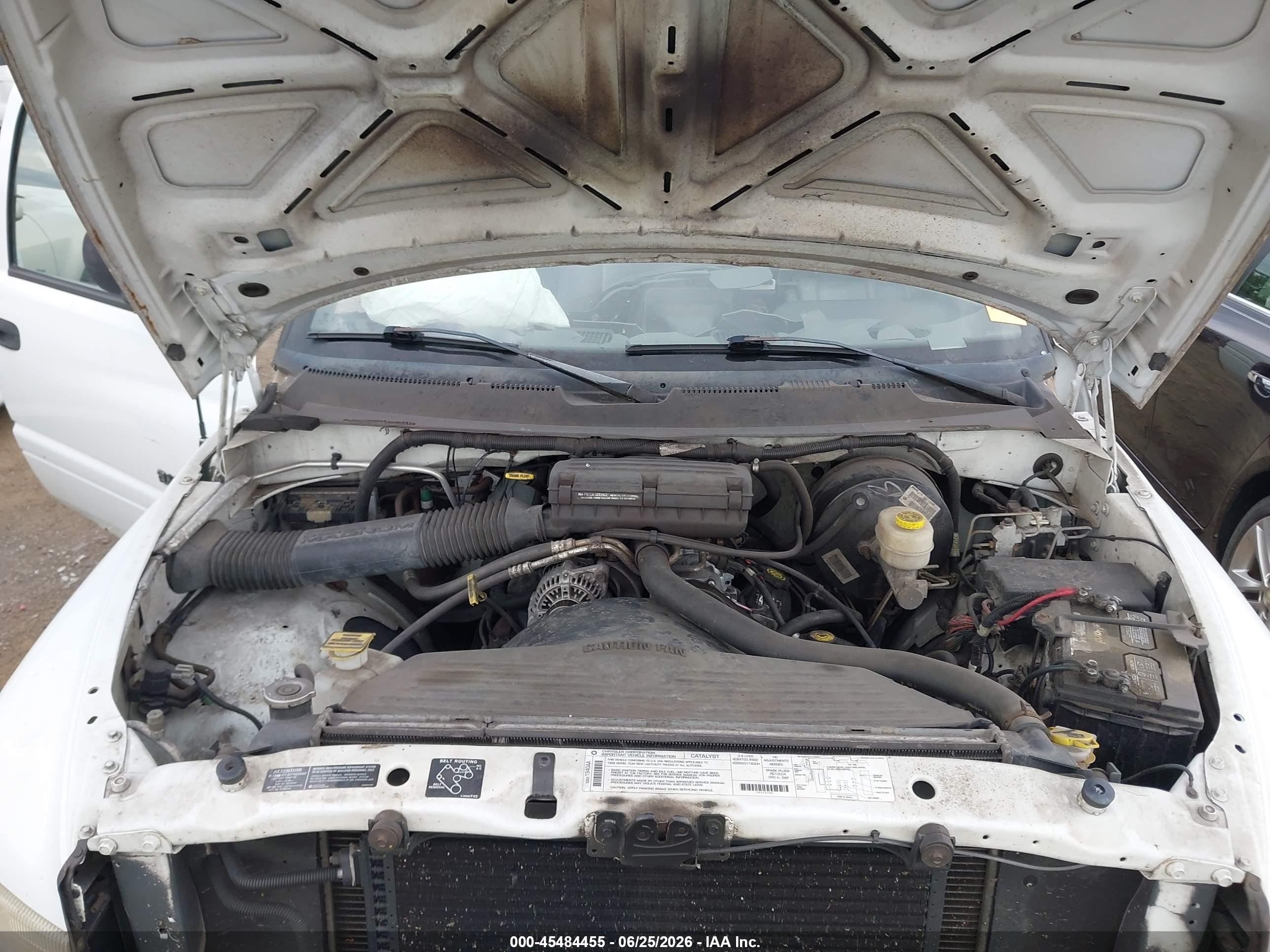 1999 Dodge Ram 1500 St/work Special White vin: 1B7HC16X2XS101589