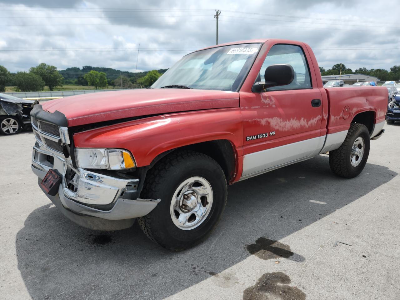 2001 Dodge Ram 1500 Red vin: 1B7HC16X41S190878