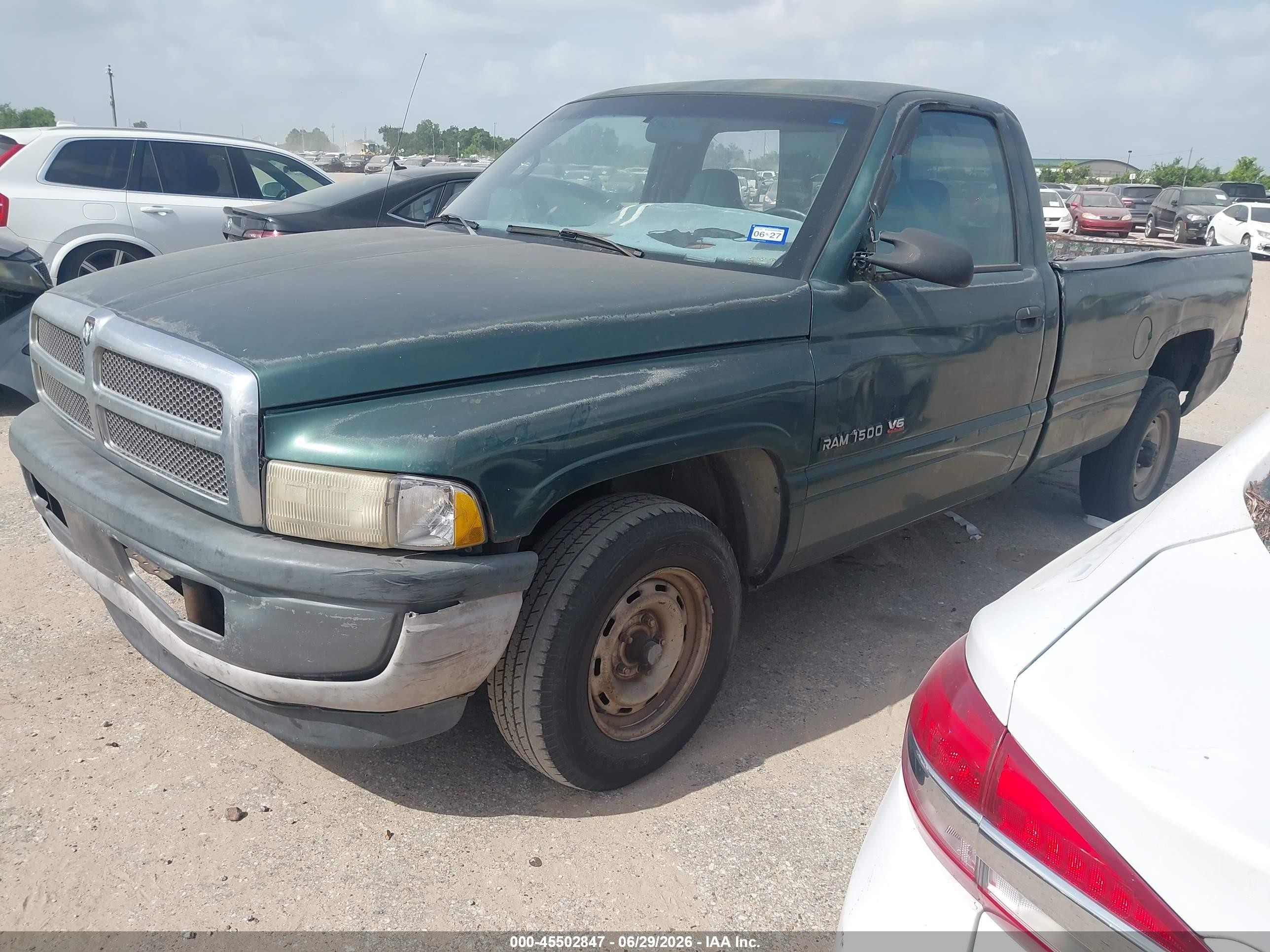 1999 Dodge Ram 1500 St/work Special Green vin: 1B7HC16X4XS309540