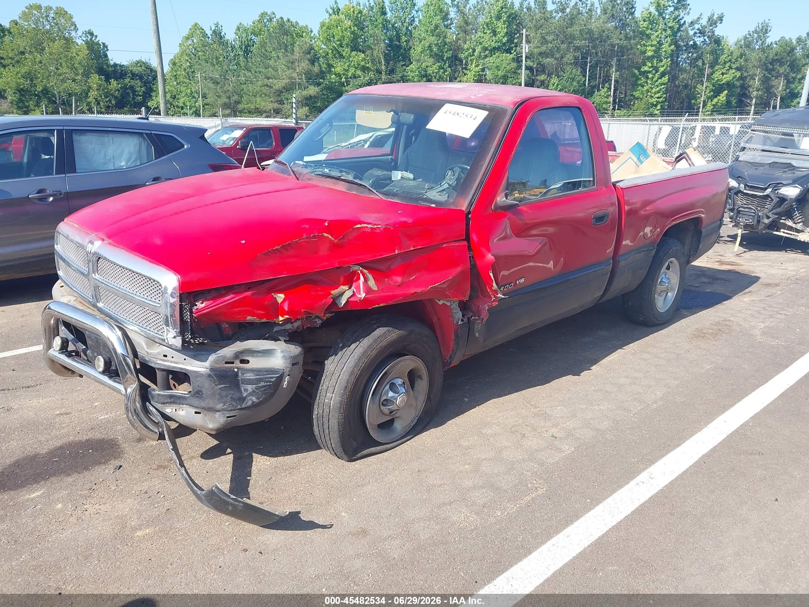 2001 Dodge Ram 1500 St/ws Red vin: 1B7HC16X61S234816