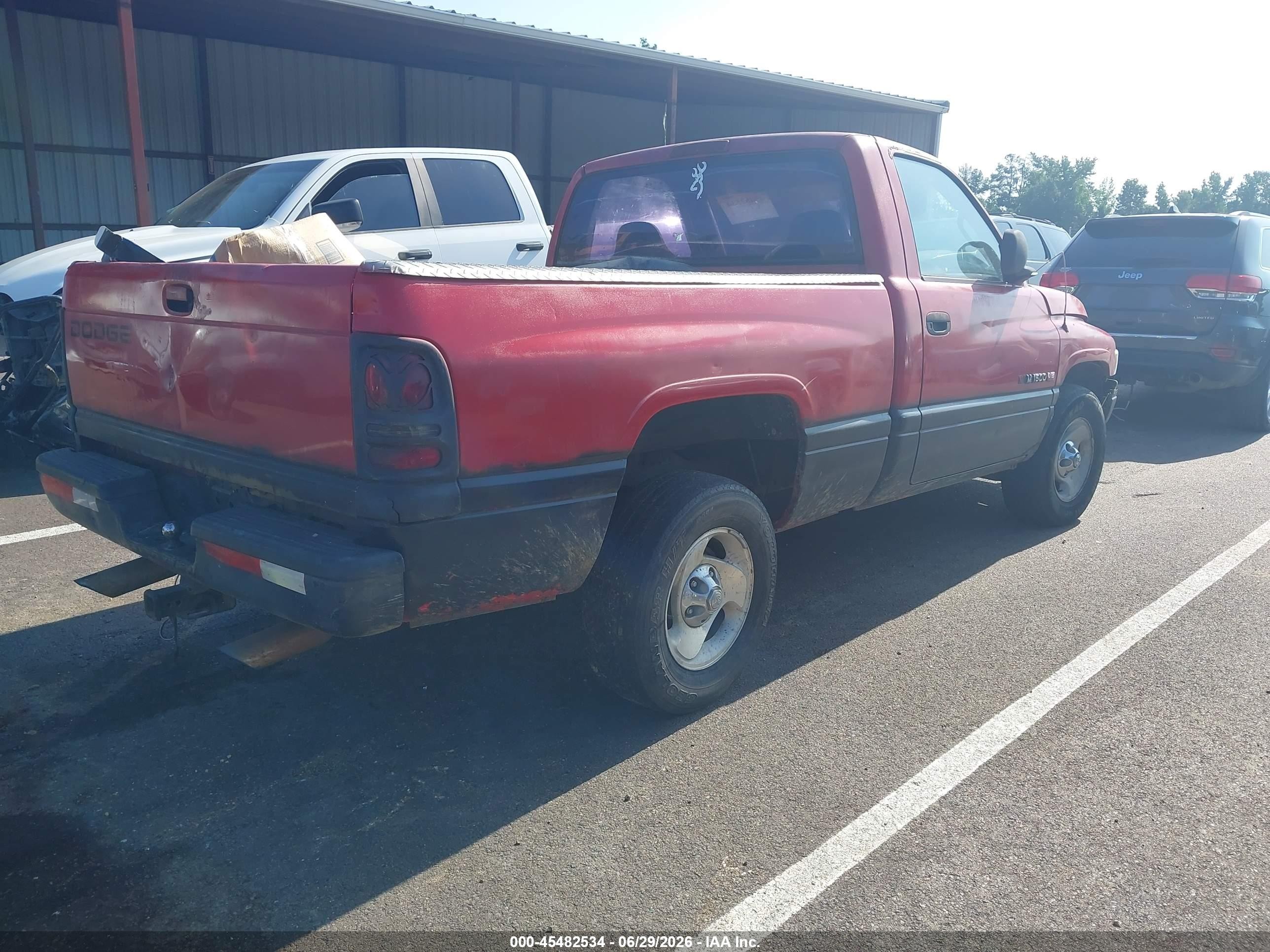2001 Dodge Ram 1500 St/ws Red vin: 1B7HC16X61S234816