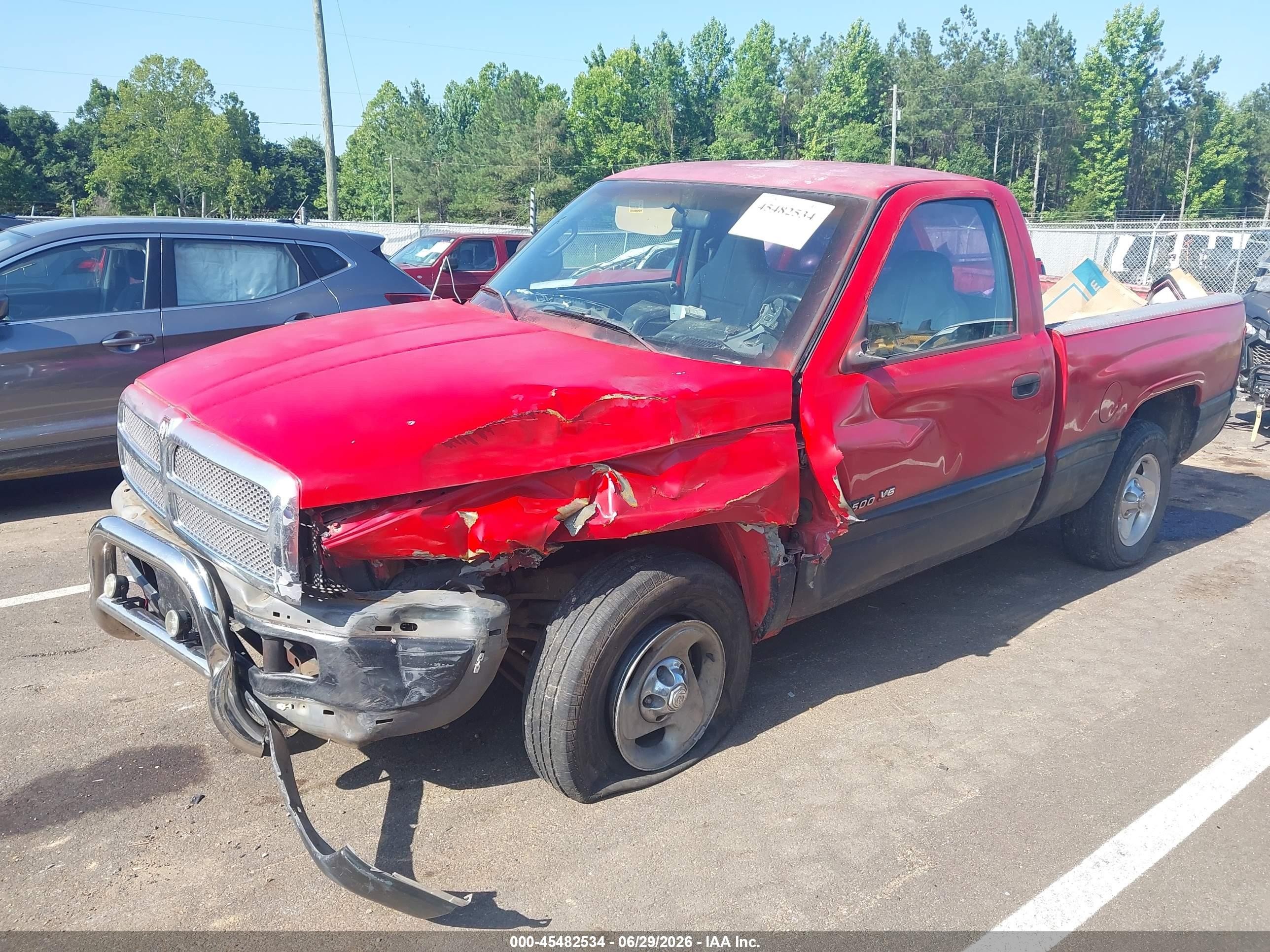 2001 Dodge Ram 1500 St/ws Red vin: 1B7HC16X61S234816