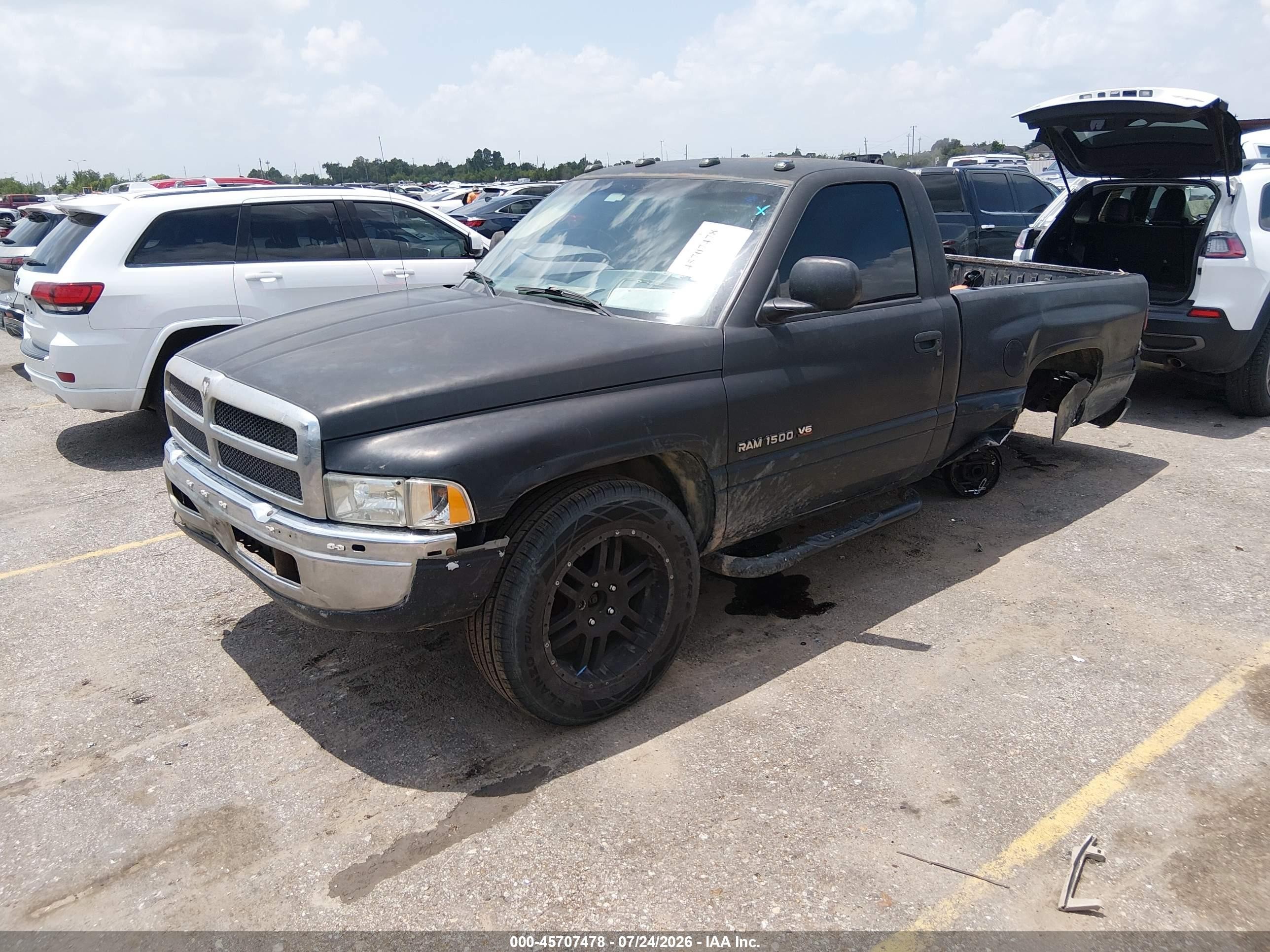 2001 Dodge Ram 1500 St/ws Black vin: 1B7HC16X81S203194
