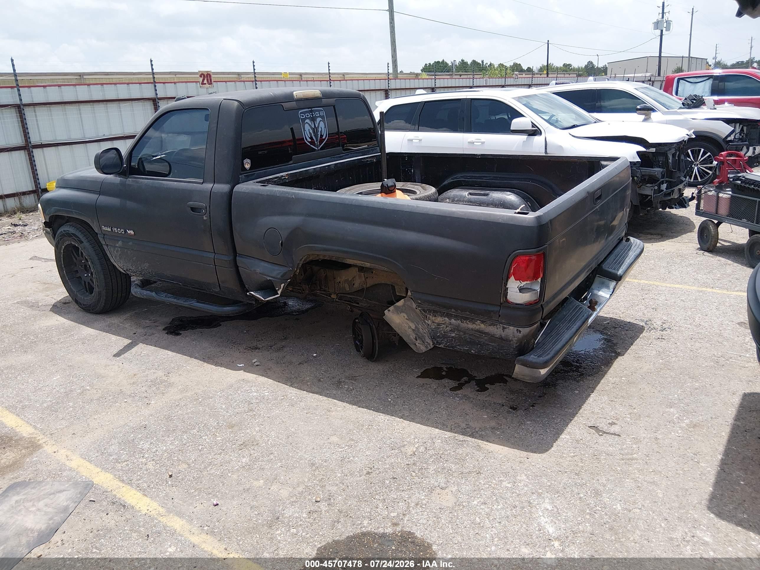2001 Dodge Ram 1500 St/ws Black vin: 1B7HC16X81S203194