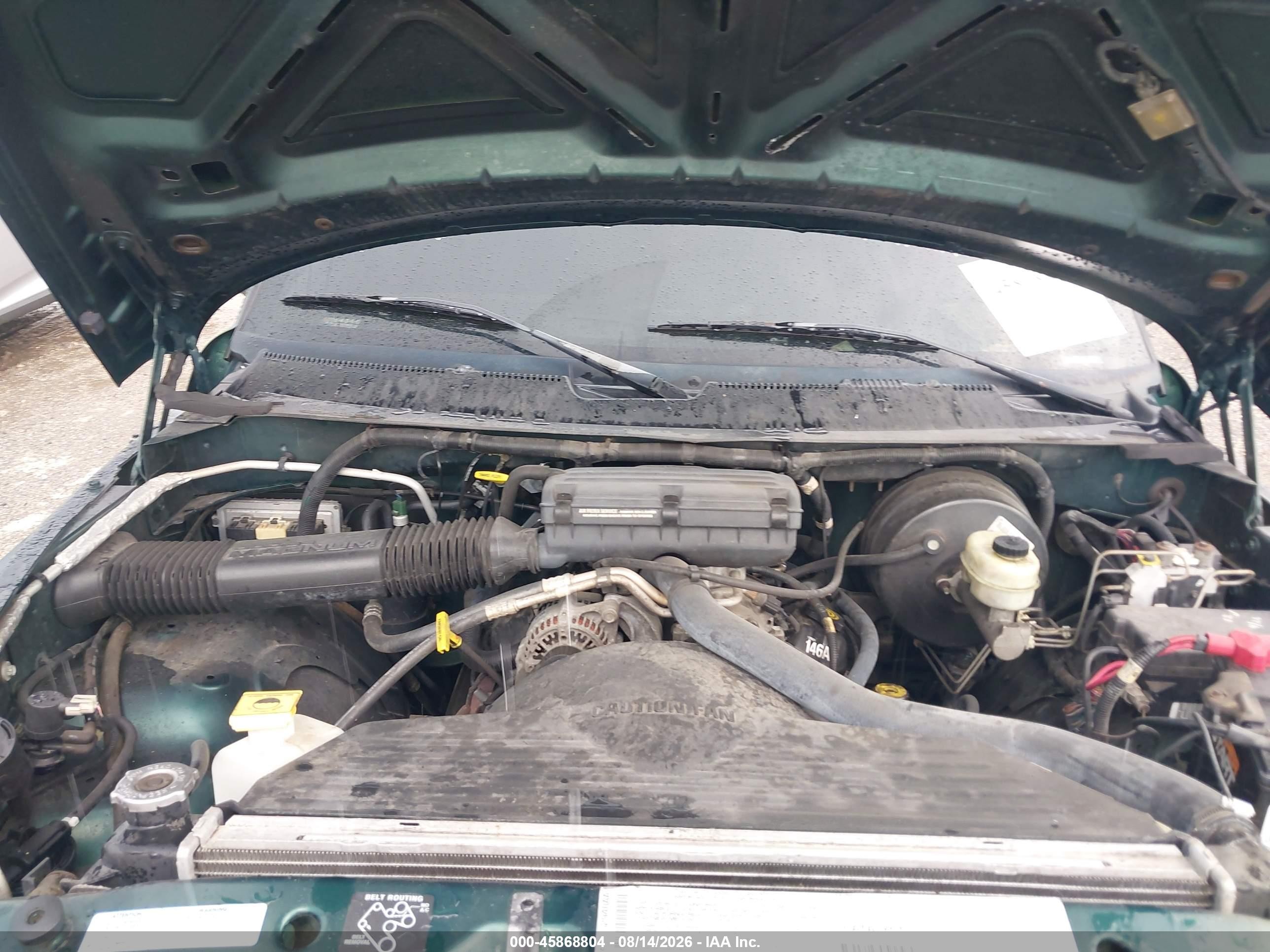2001 Dodge Ram 1500 St/ws Зеленый vin: 1B7HC16X81S262827