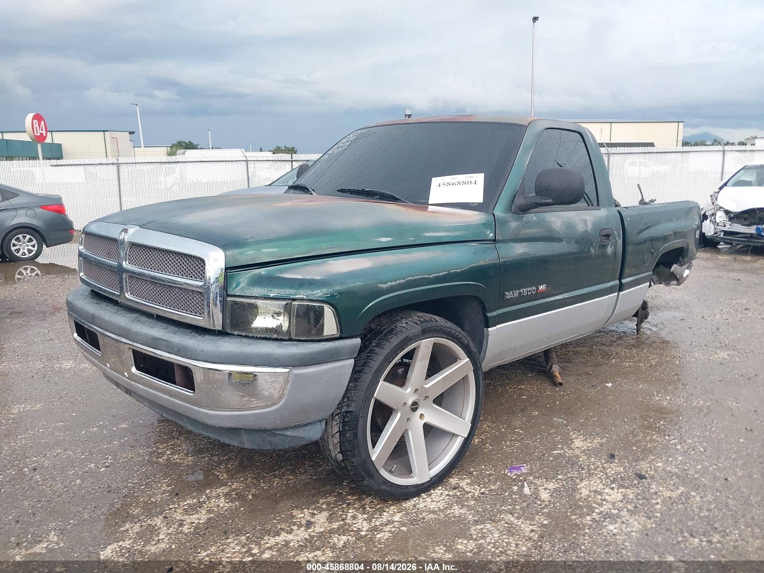 2001 Dodge Ram 1500 St/ws Зеленый vin: 1B7HC16X81S262827
