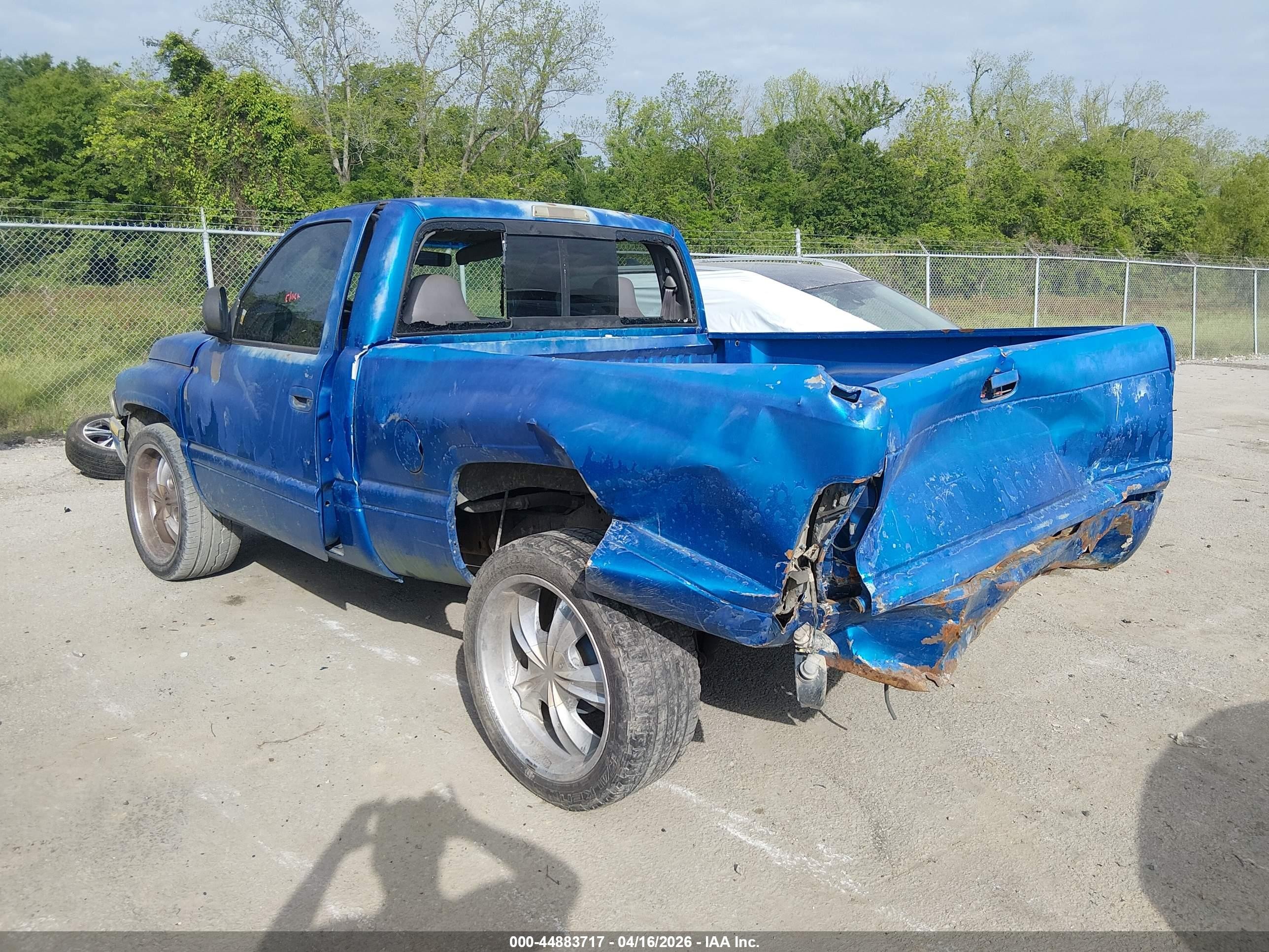 1999 Dodge Ram 1500 St/ws Blue vin: 1B7HC16X8XS143894
