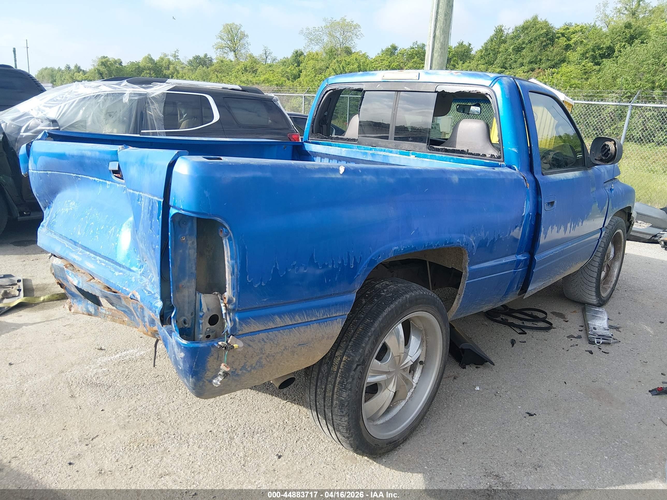1999 Dodge Ram 1500 St/ws Blue vin: 1B7HC16X8XS143894
