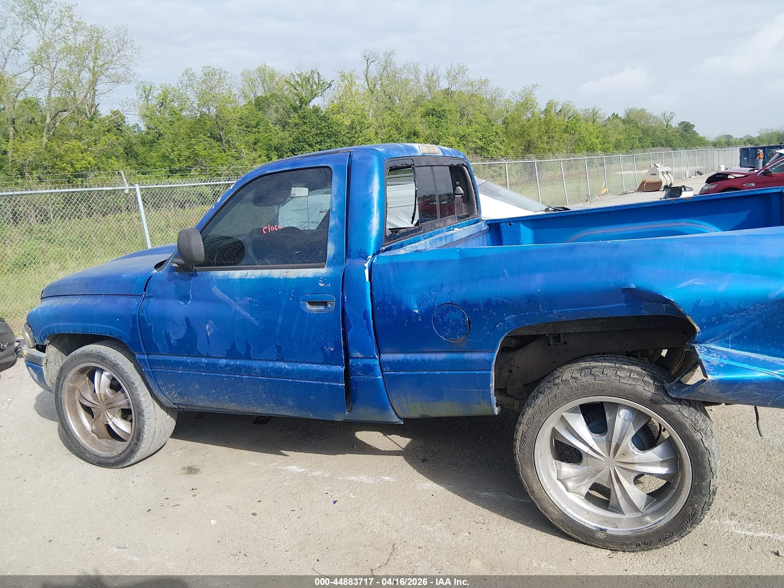 1999 Dodge Ram 1500 St/ws Blue vin: 1B7HC16X8XS143894