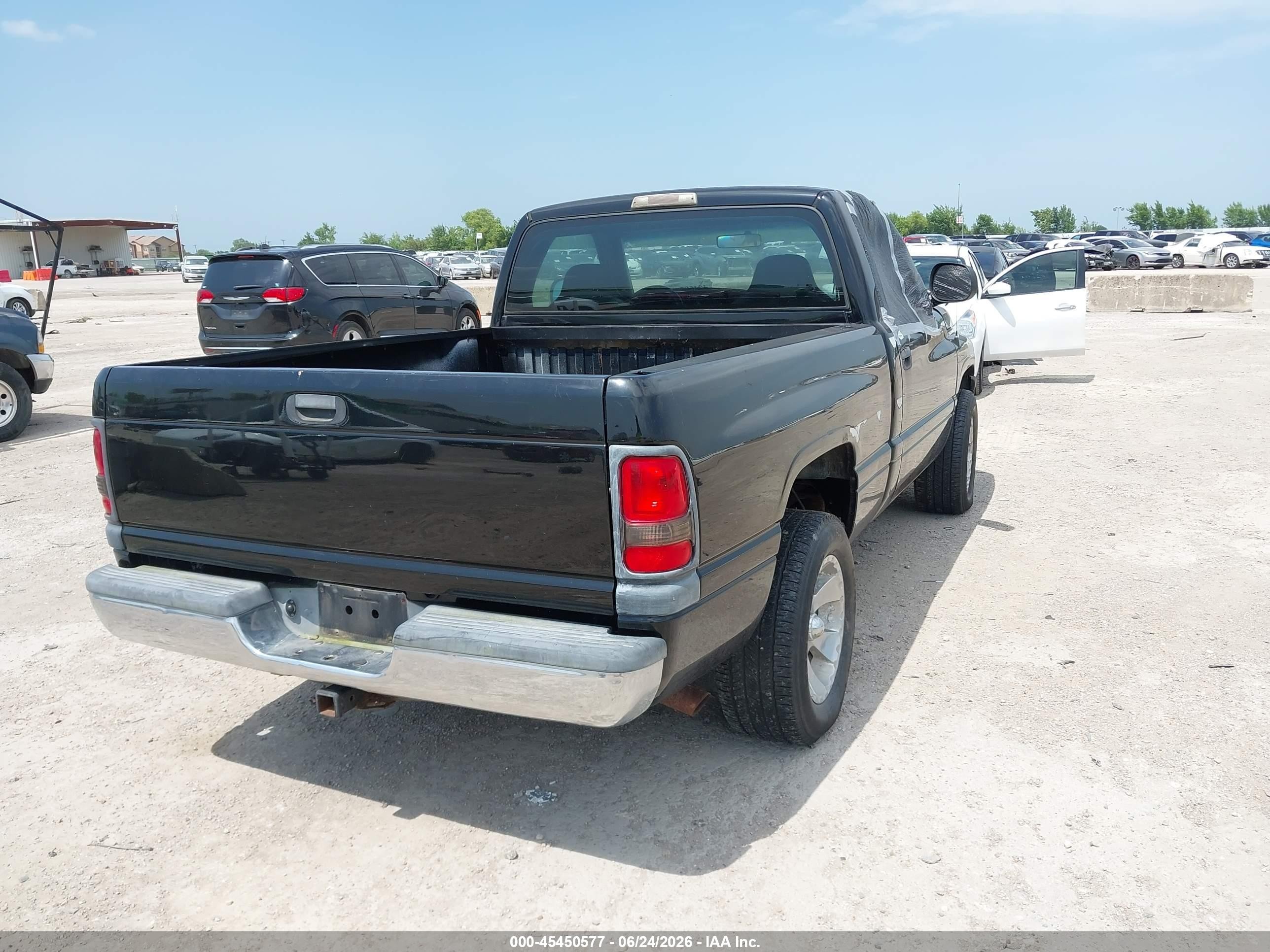 2001 Dodge Ram 1500 St/ws Черный vin: 1B7HC16XX1S101895