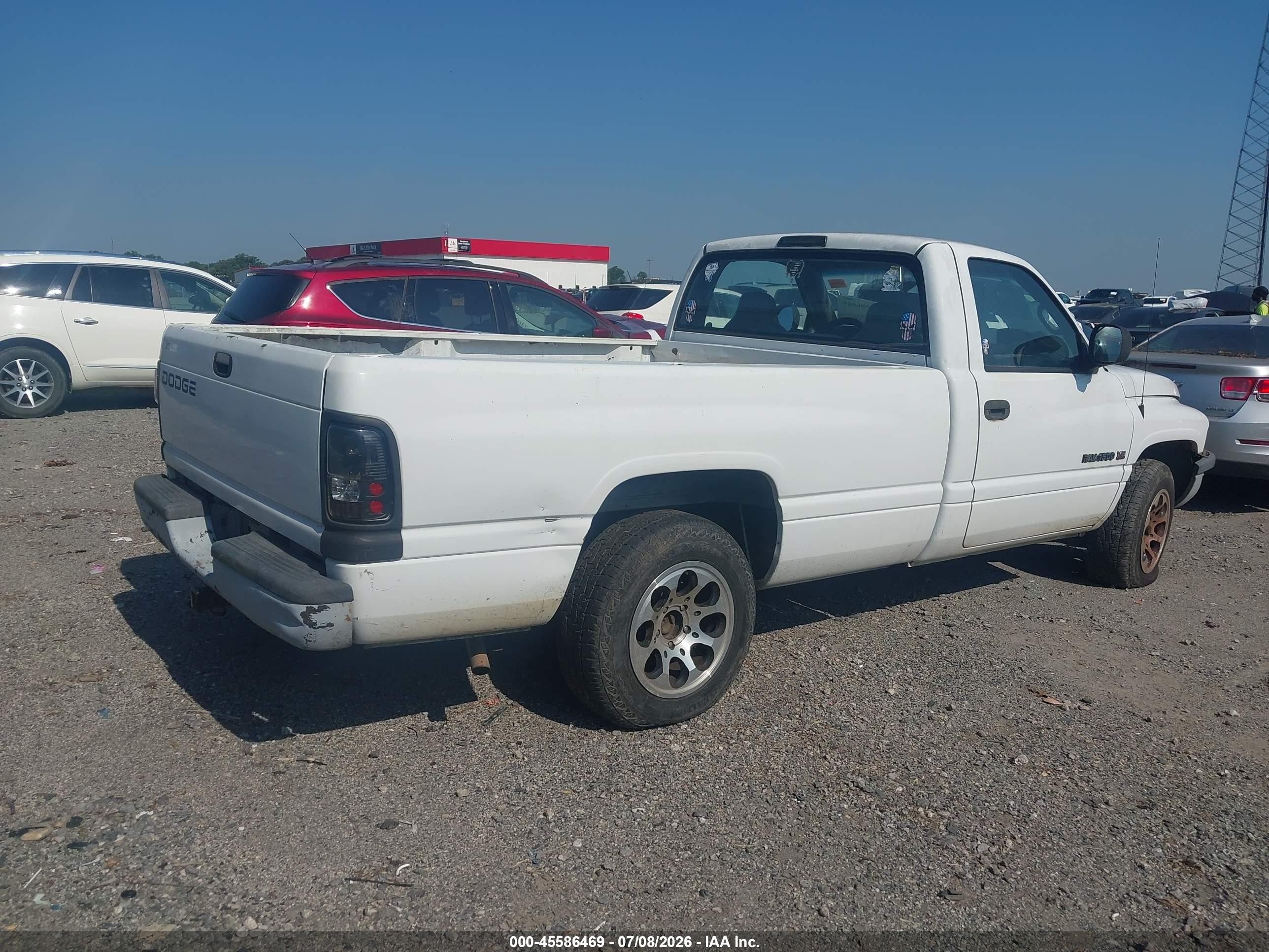 1999 Dodge Ram 1500 St/work Special Белый vin: 1B7HC16XXXS318744