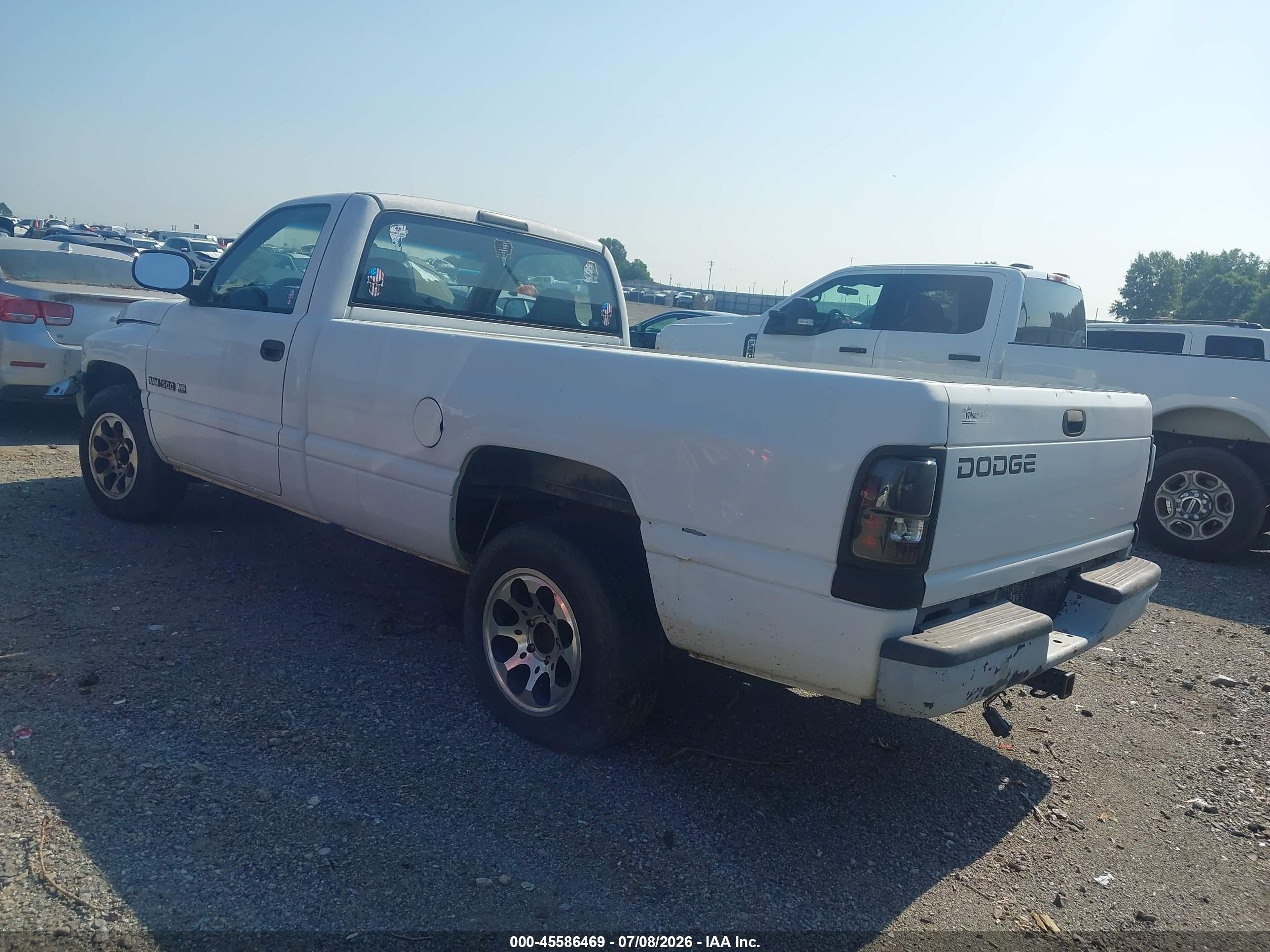 1999 Dodge Ram 1500 St/work Special Белый vin: 1B7HC16XXXS318744