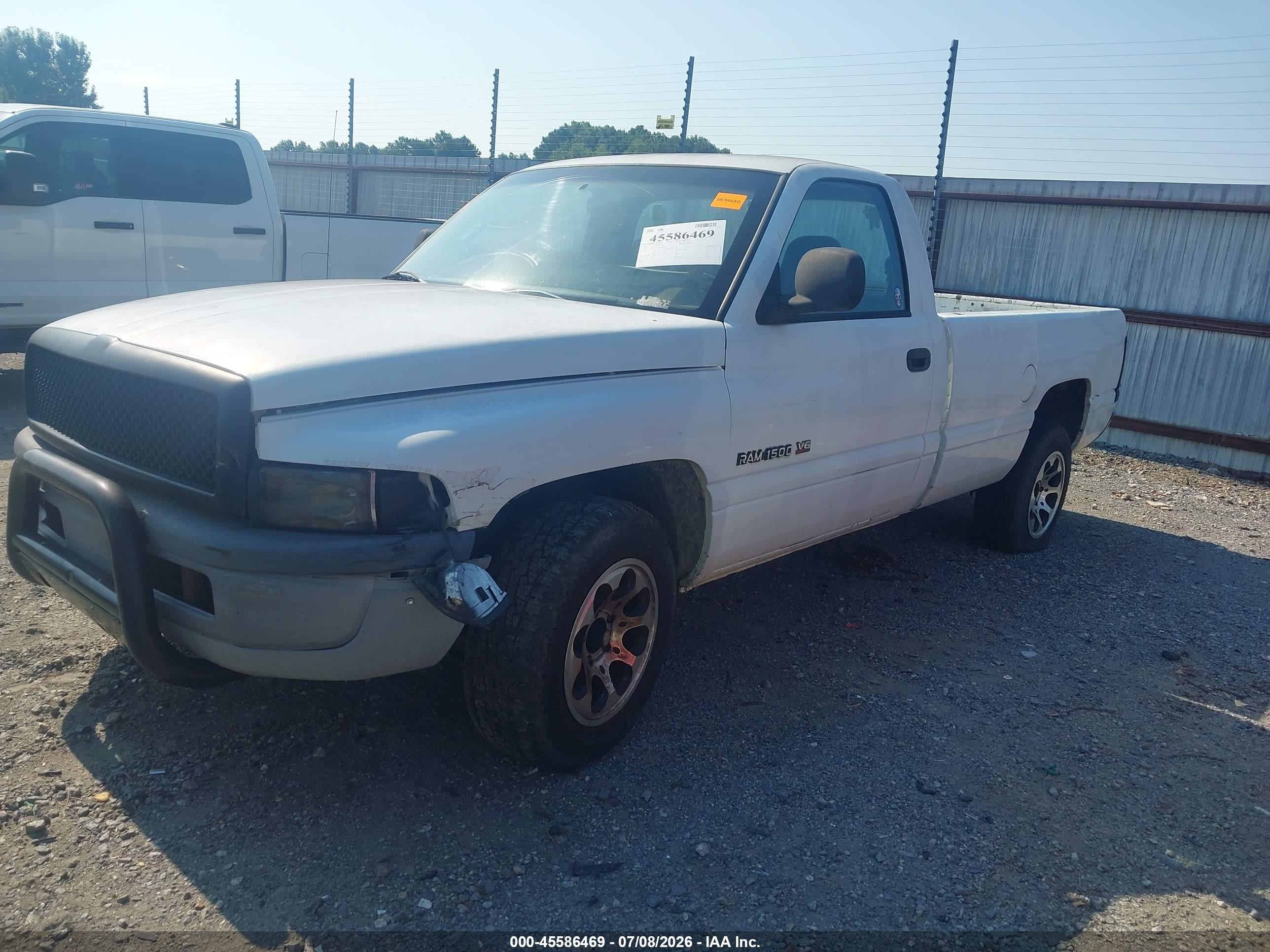 1999 Dodge Ram 1500 St/work Special Белый vin: 1B7HC16XXXS318744